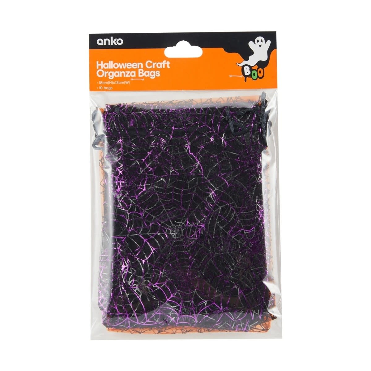 1 10 Piece Halloween Craft Organza Bags, 1 of 6