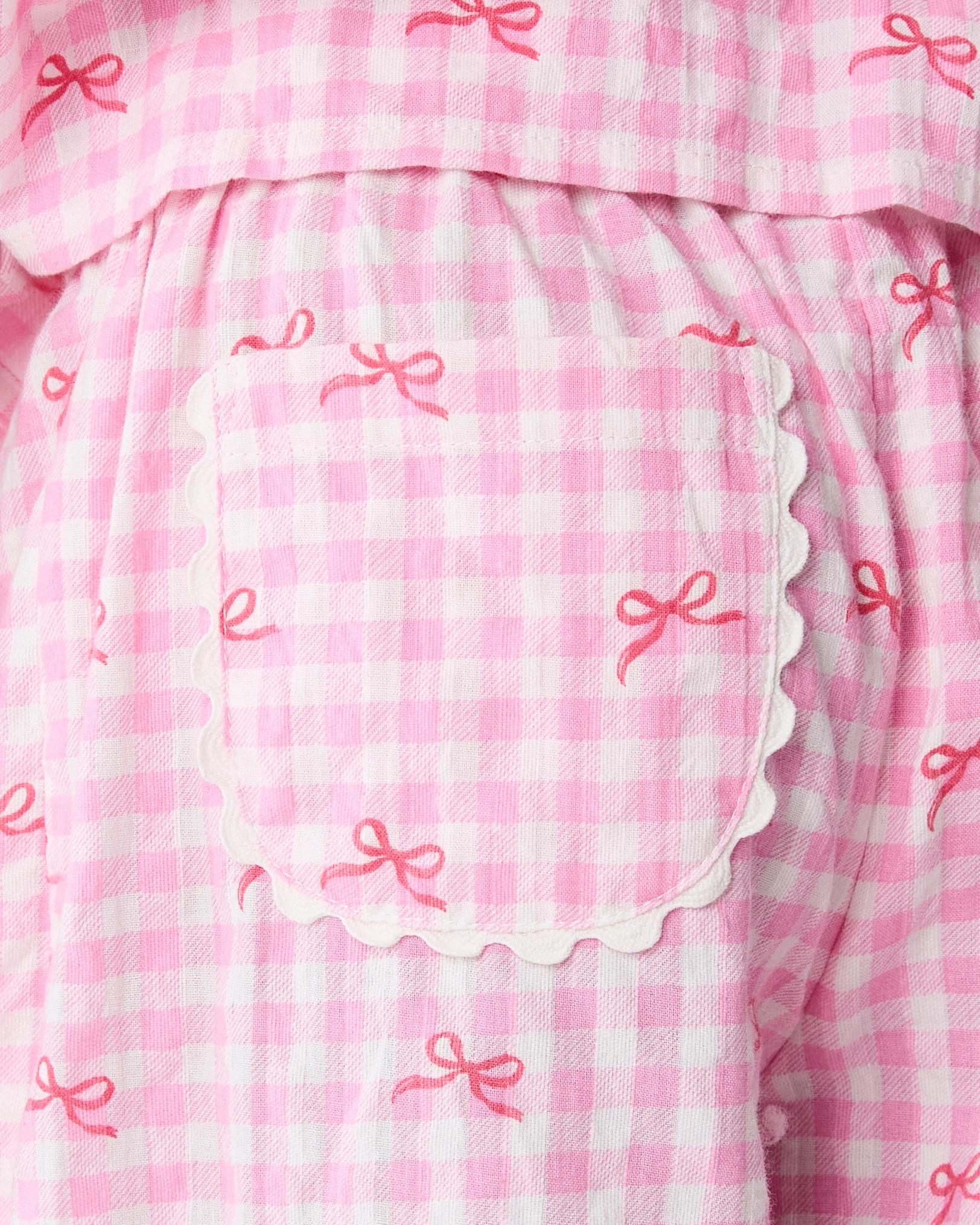 5 Pocket Detail Pants Pnk Bows, 5 of 6