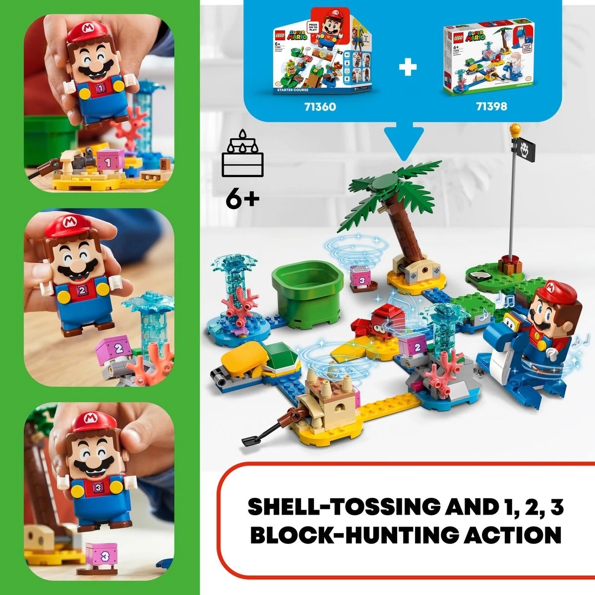 4 LEGO Super Mario Dorrie’s Beachfront Expansion Set 71398, 4 of 9