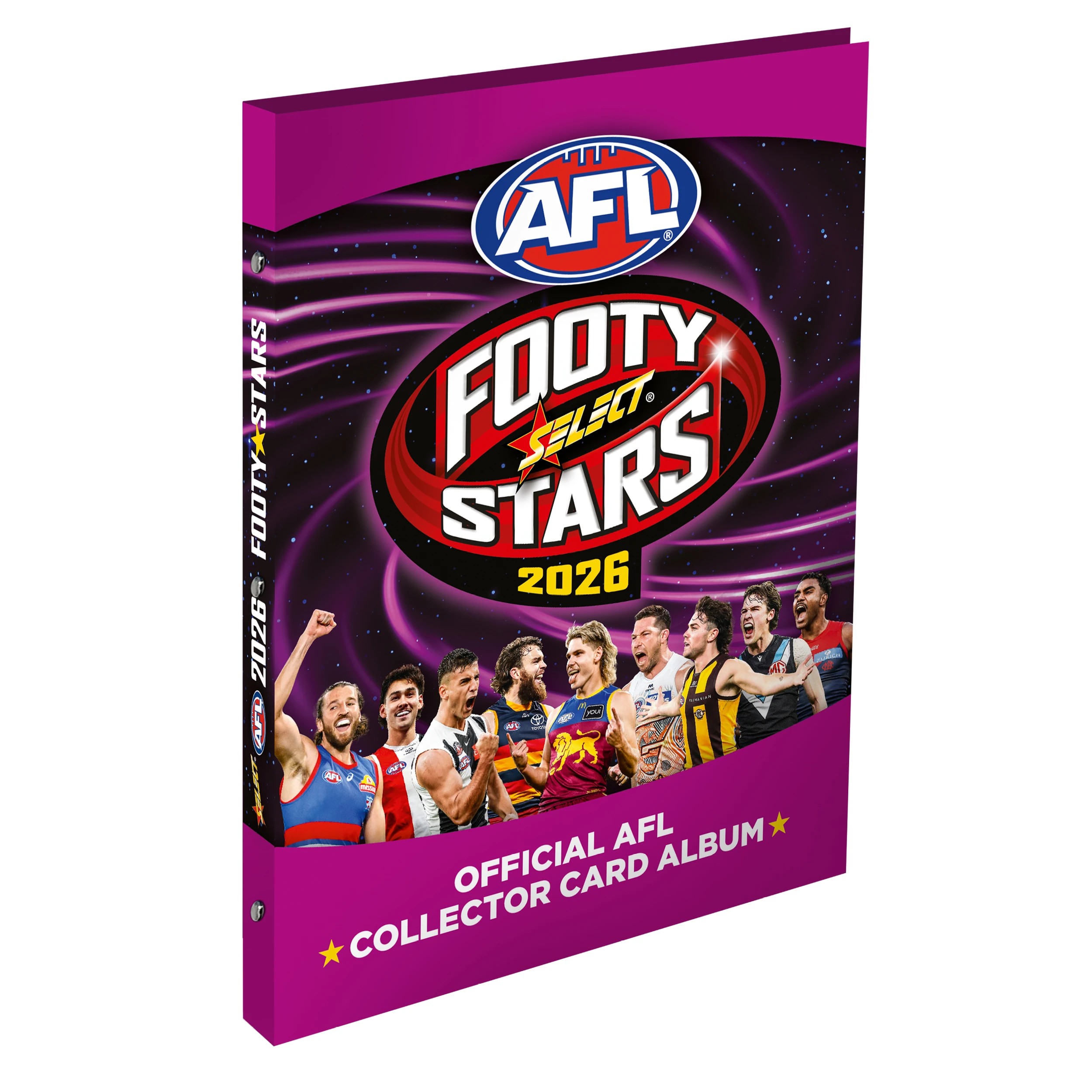 2 Official Select 2026 AFL Footy Stars Collector Binder Album, 2 of 2