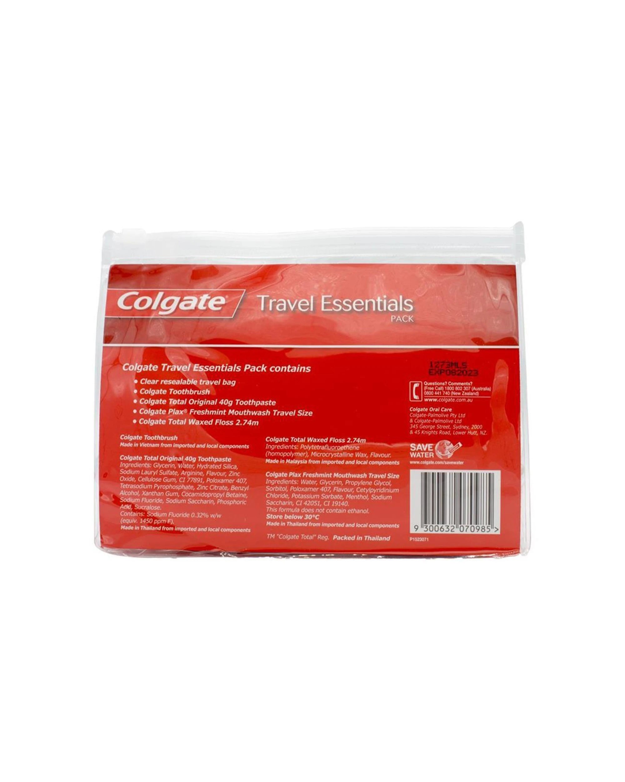 3 Colgate Toothpaste Toothbrush Mouthwash Floss Oral Care Travel Pack 6PK - Multi, 3 of 4