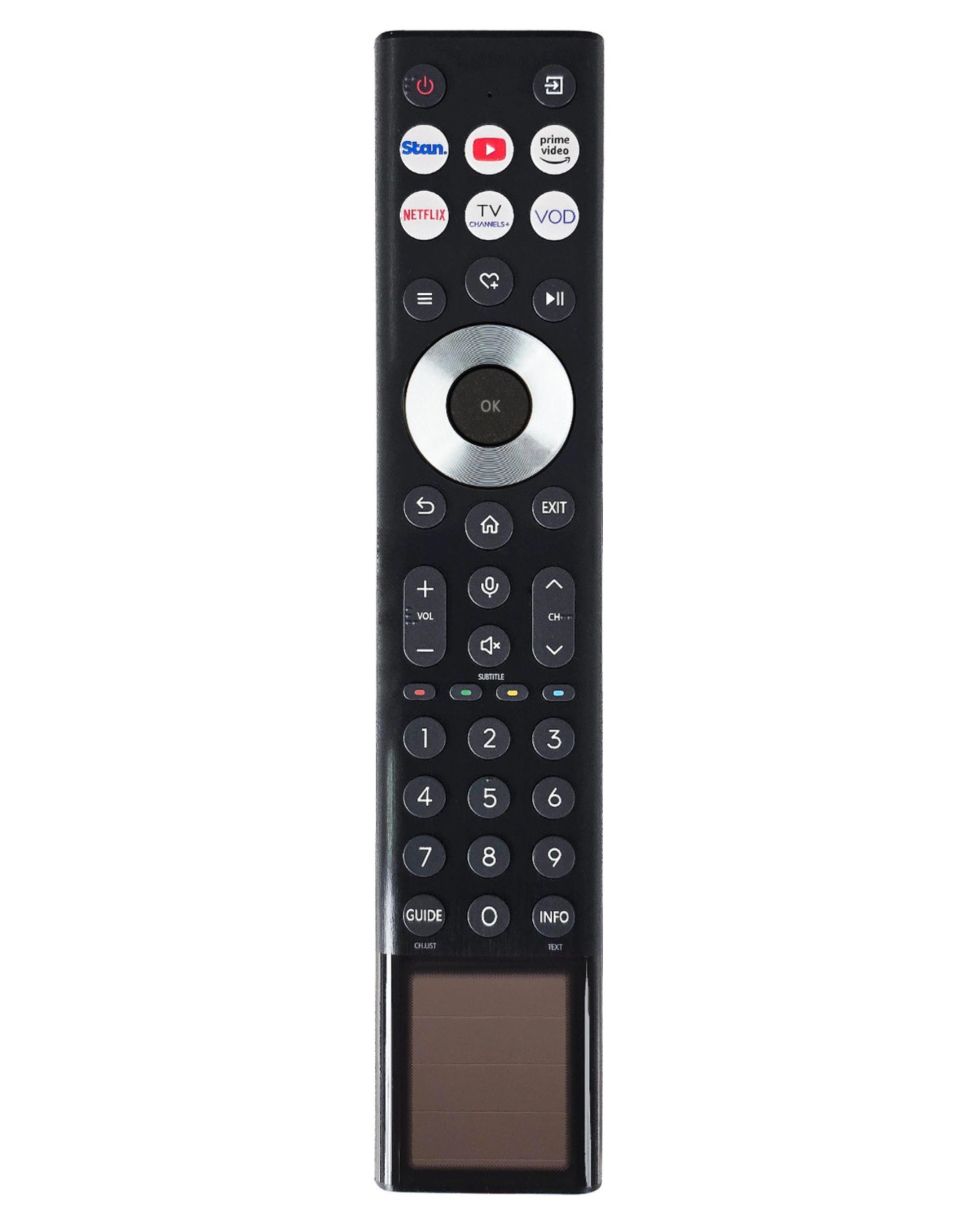 2 Hisense ERF6J66H Genuine Original Solar Powered TV Remote Control - Black, 2 of 6