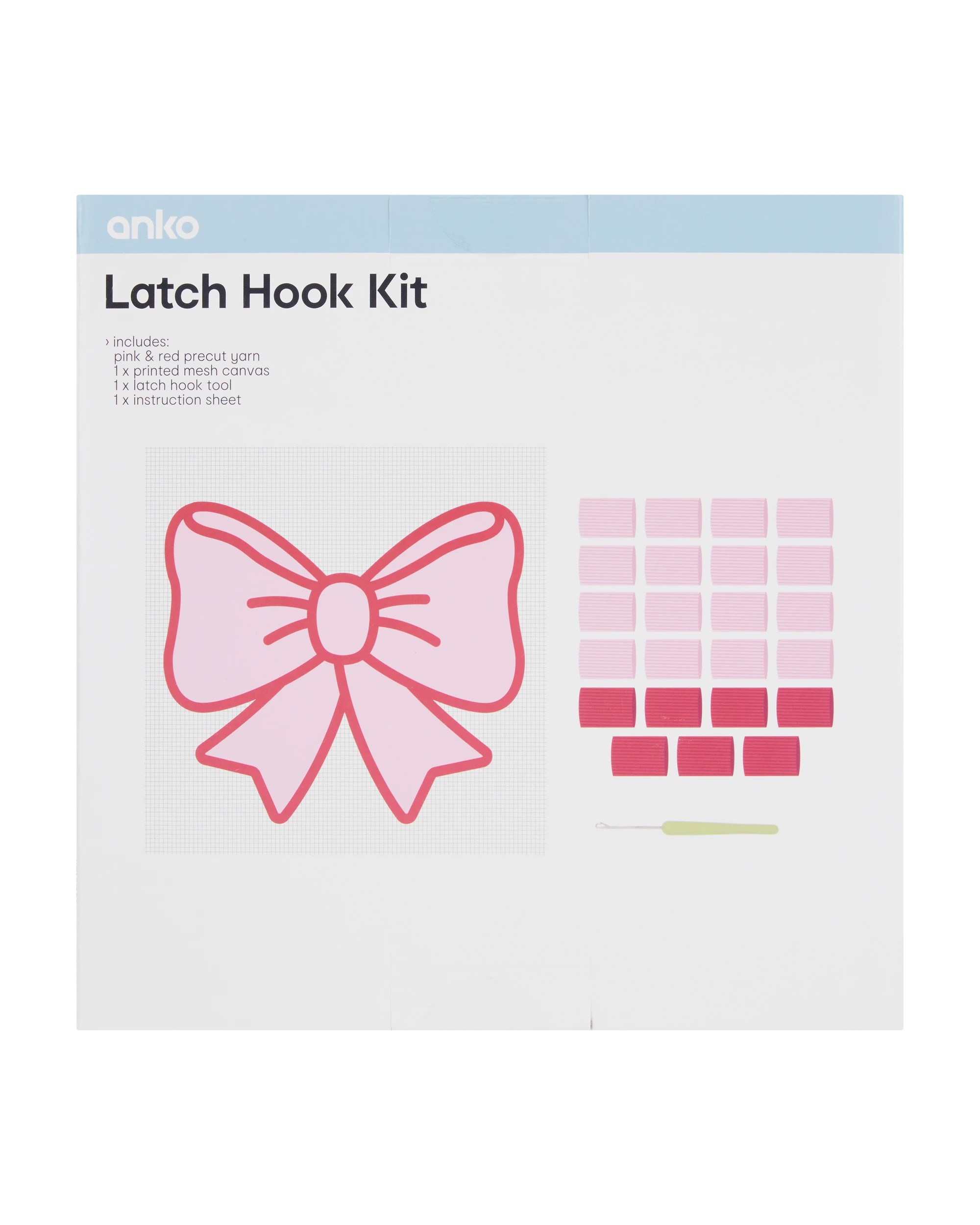 3 Latch Hook Kit - Bow, 3 of 3