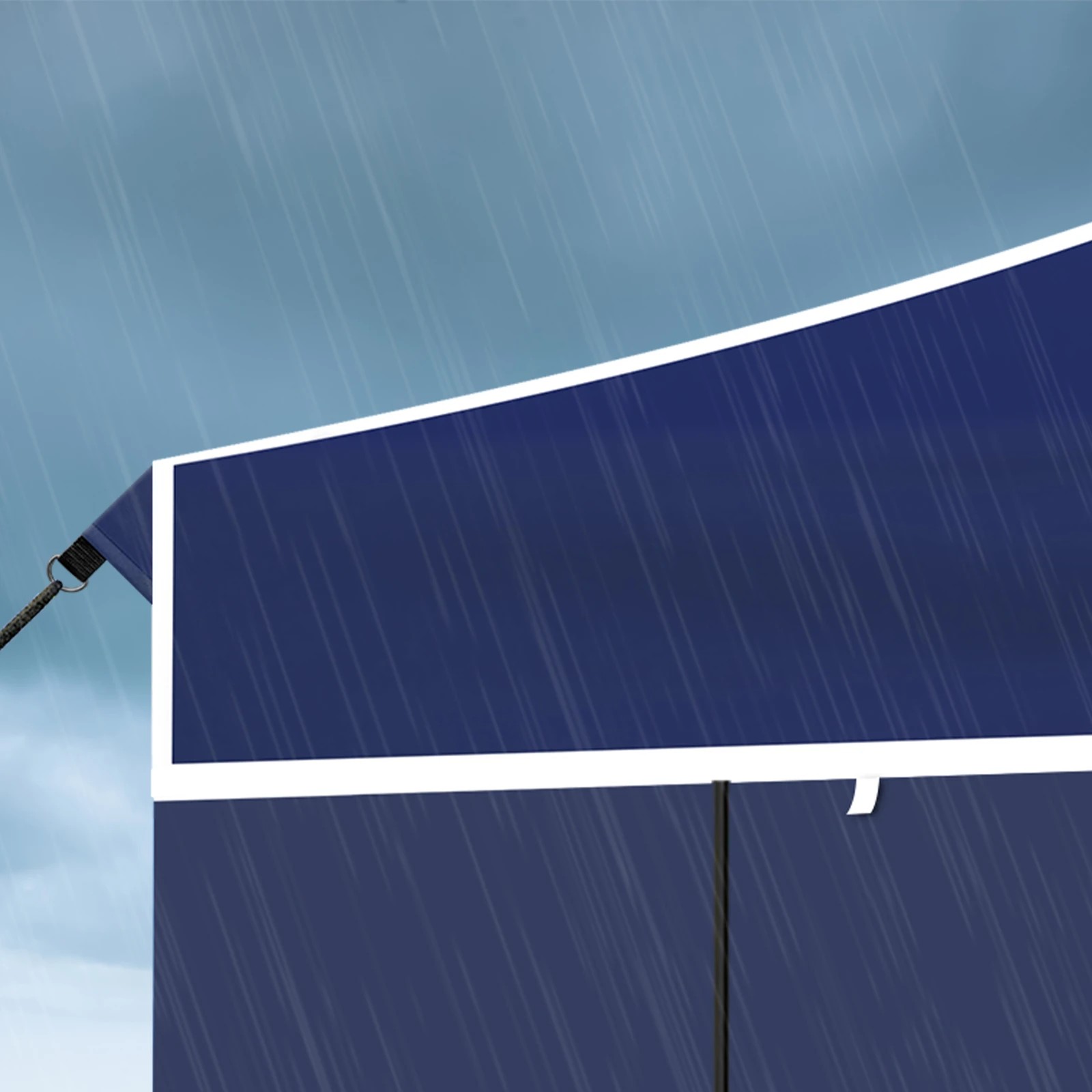 4 Alfordson Gazebo 3x3m Pop Up Marquee 600D Oxford Folding Camping Tent - Blue, 4 of 10