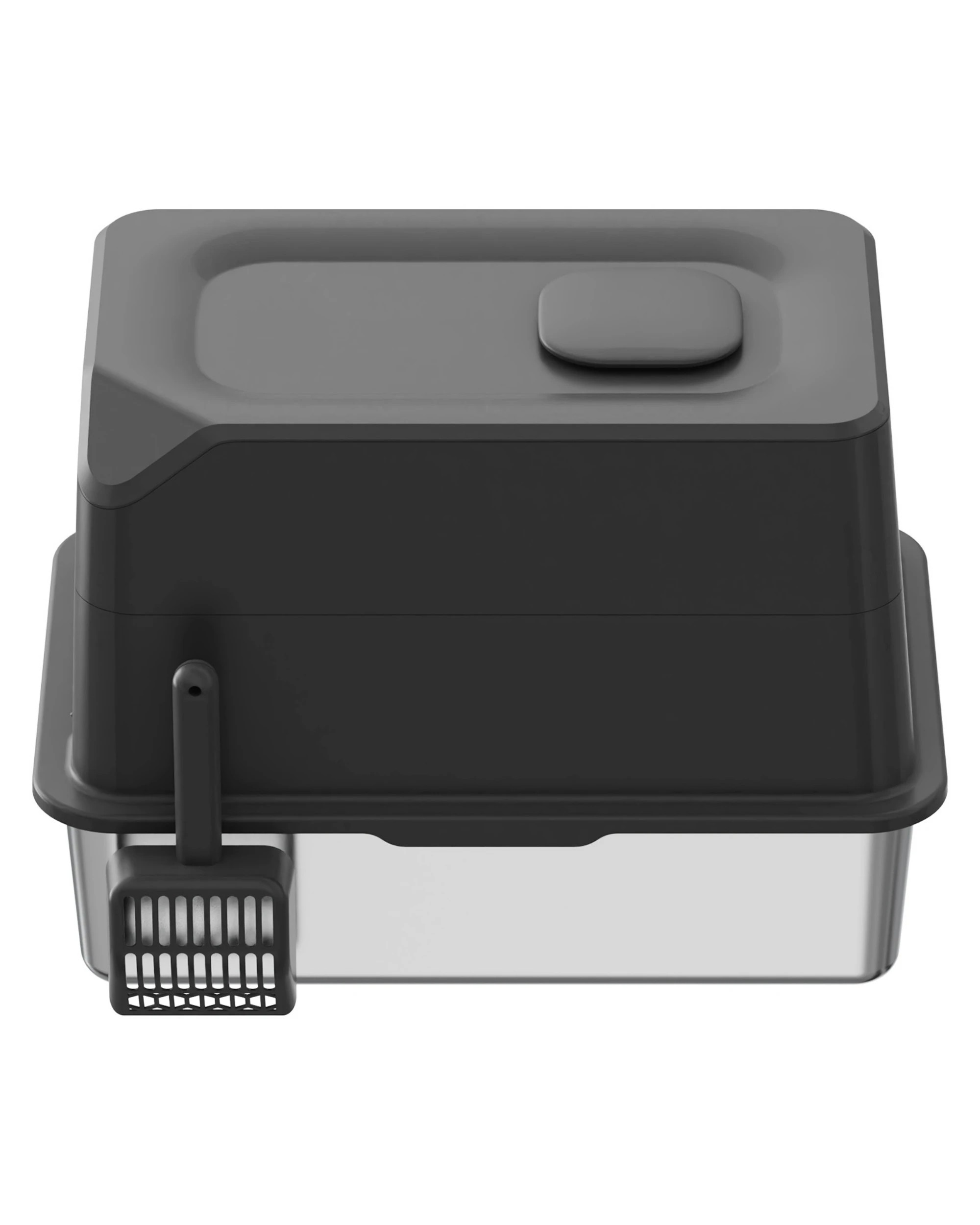 6 Advwin Cat Litter Box Large Stainless Steel High Sided Pet Toilet Odour Control, 6 of 8