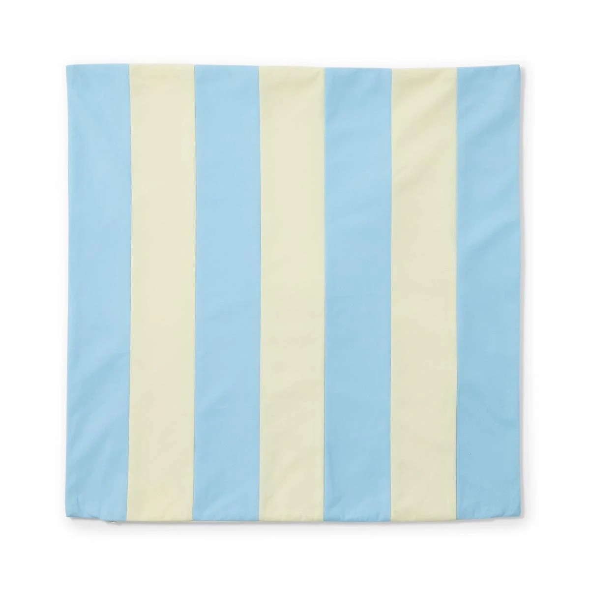 4 60cm Stripe Velvet Cushion Cover - Blue and Butter, 4 of 6