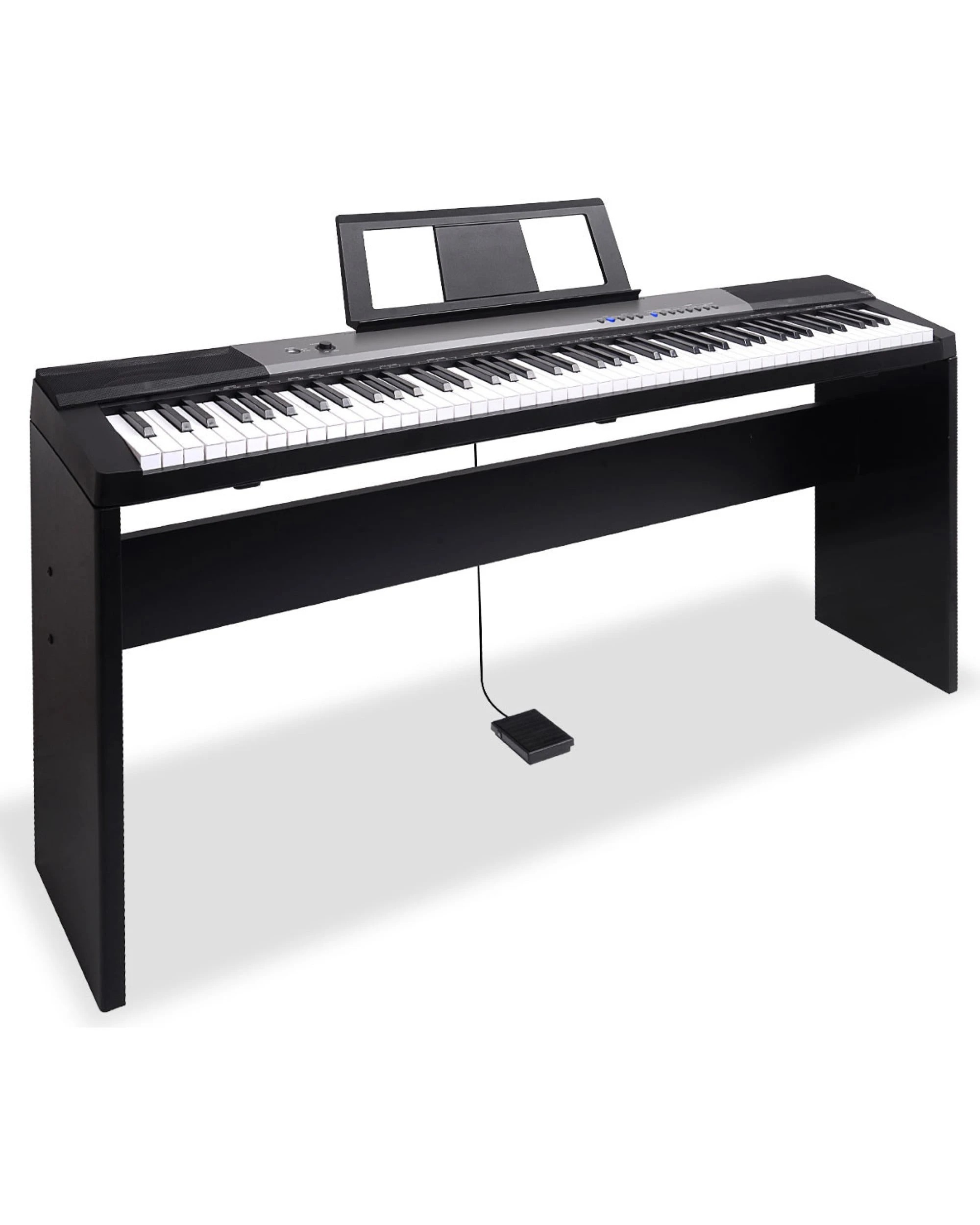 1 Karrera 88 Keys Electronic Keyboard Piano with Stand Pedal, 1 of 10