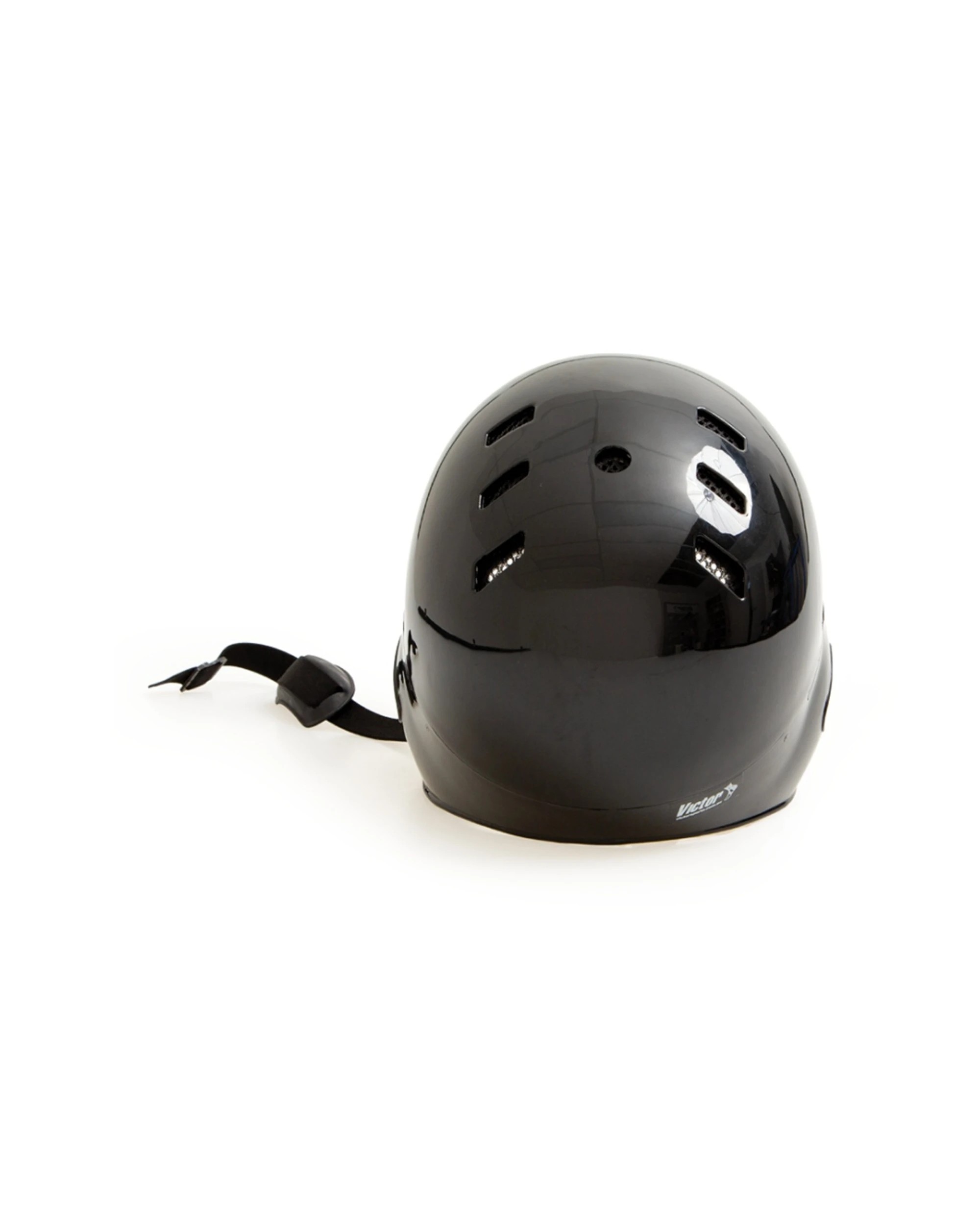 6 Victor Sports Batters Helmet With Ear Protection Shell Medium - Black, 6 of 7