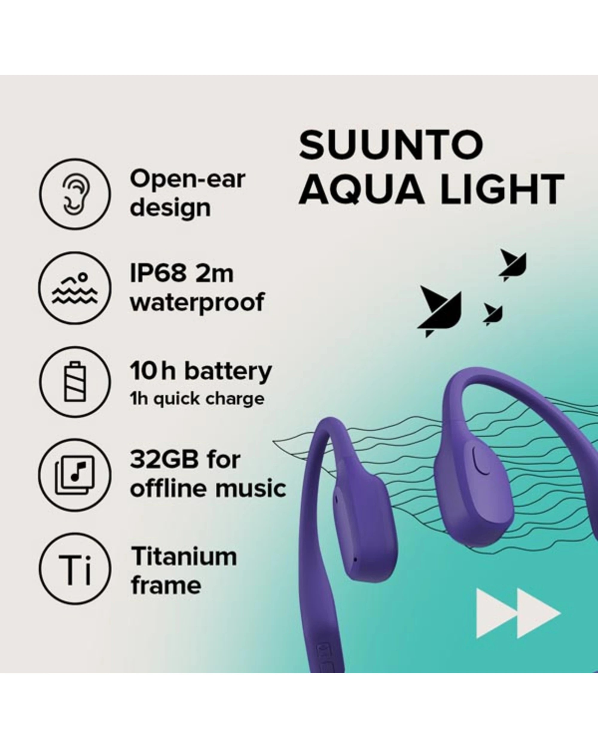6 Suunto AQUA Light Bone Conduction Headphones, 6 of 8