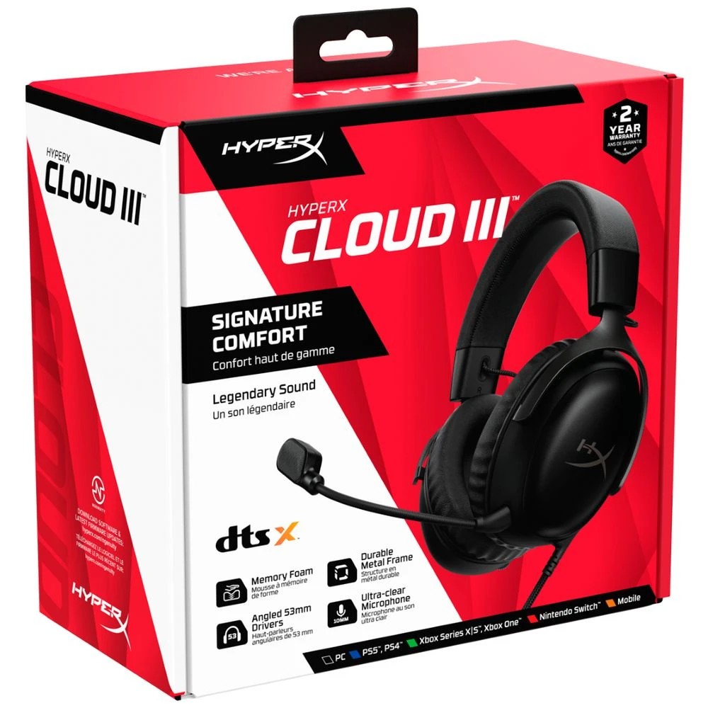 8 HyperX Cloud 3 Gaming Headset Black, 8 of 9