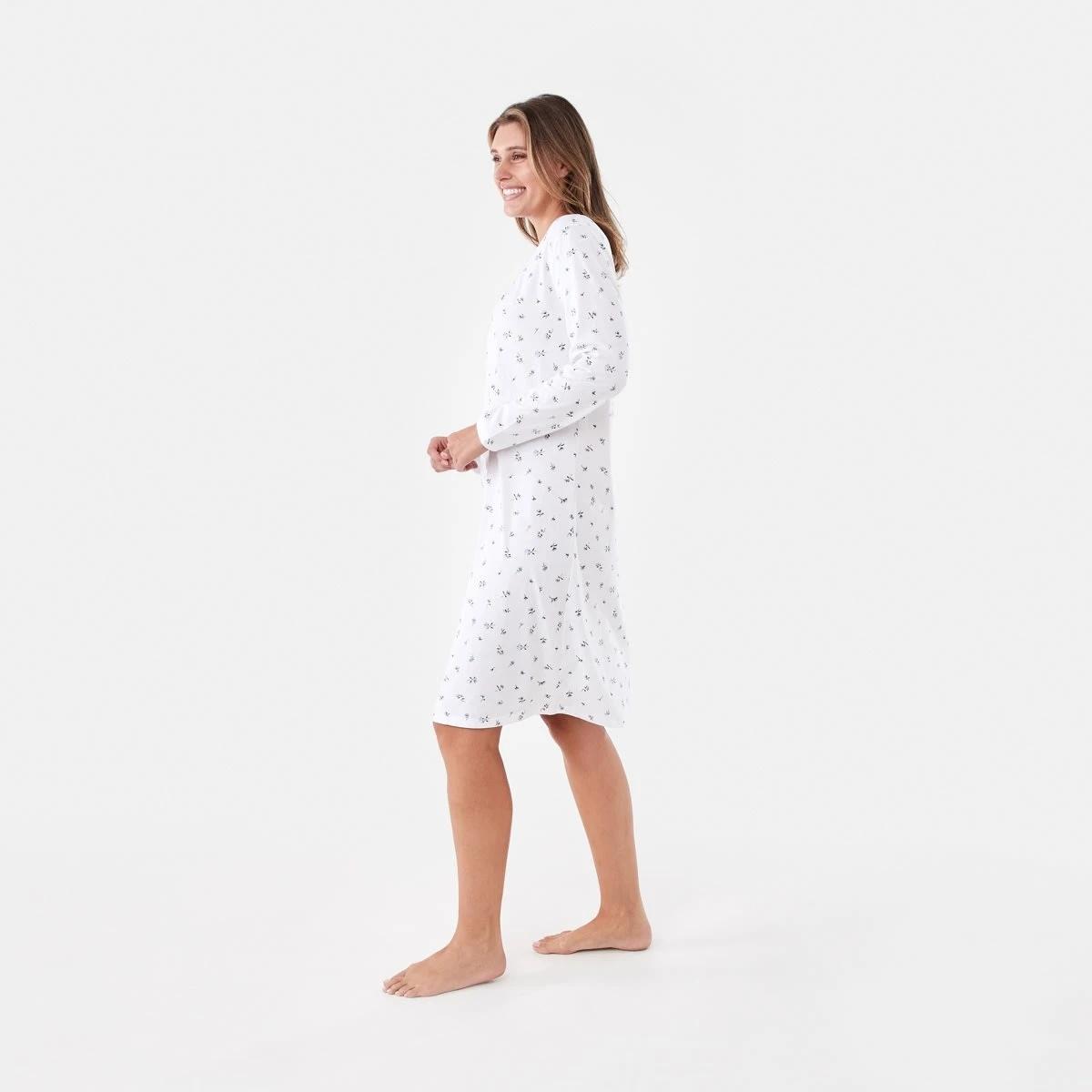 2 Long Sleeve Traditional Nightie Clove Frl, 2 of 6