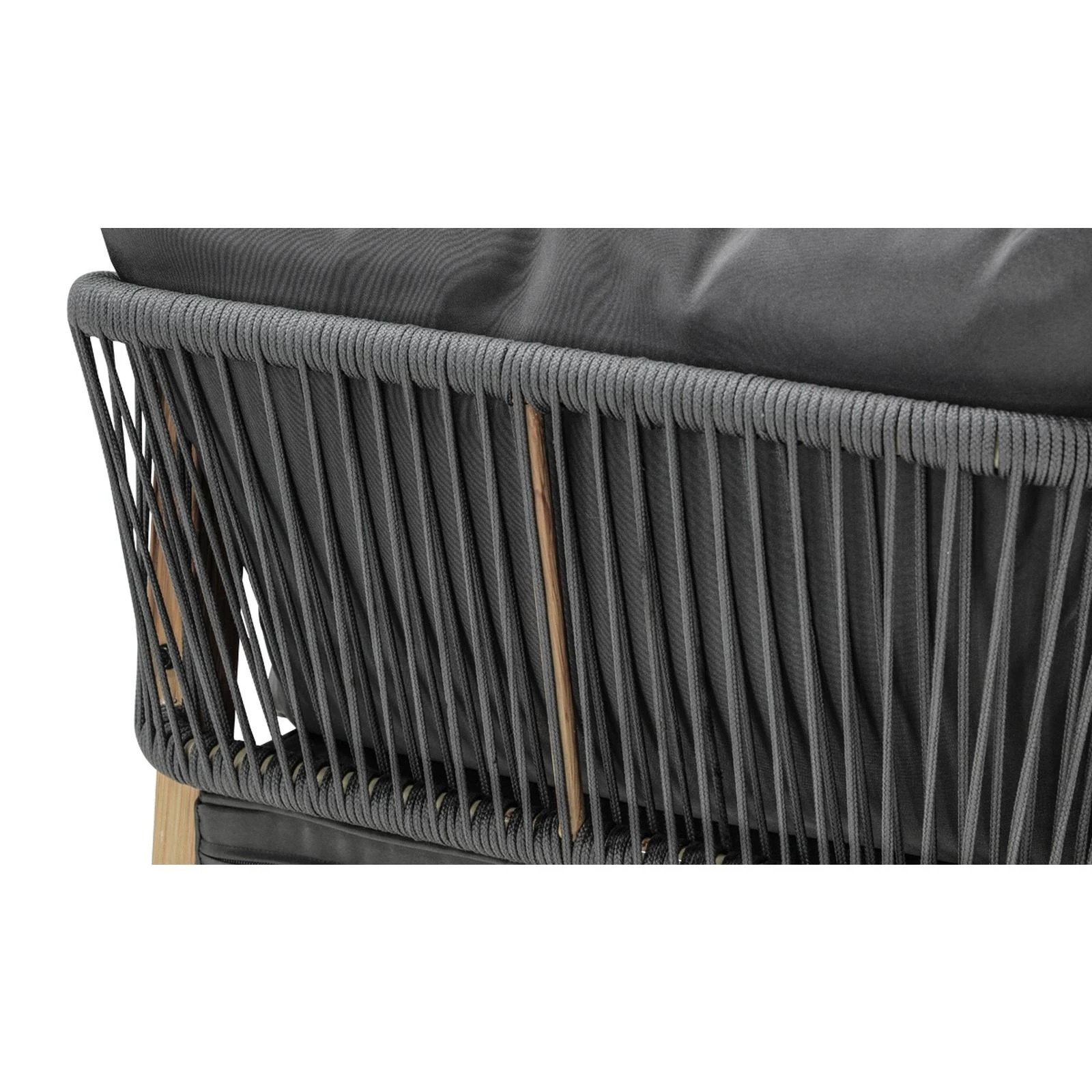 6 Livsip 5pcs Outdoor Dining Setting 90cm Table Lounge Chairs Patio Furniture Set
 - Multi, 6 of 8