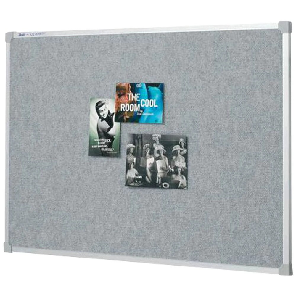 1 Penrite Premium Fabric Board Light Grey 900 x 600mm, 1 of 1