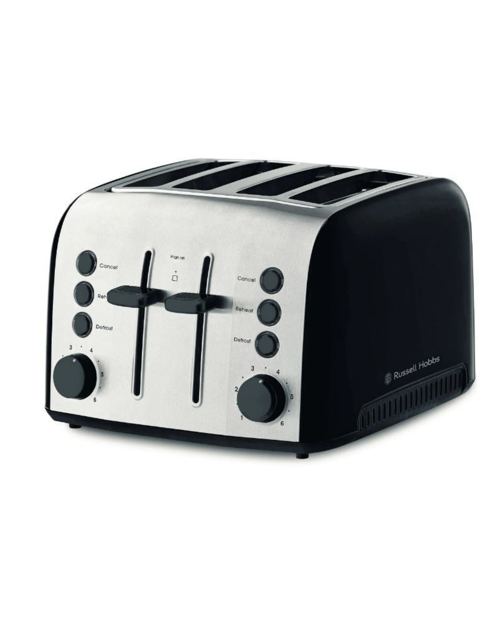 3 Russell Hobbs Brooklyn 4 Slice Toaster & 1.7L Kettle Set - Black, 3 of 4