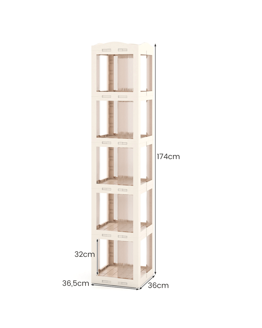 Costway 360° Rotating Bookshelf 5-Tier Corner Bookcase Display Shelf ...