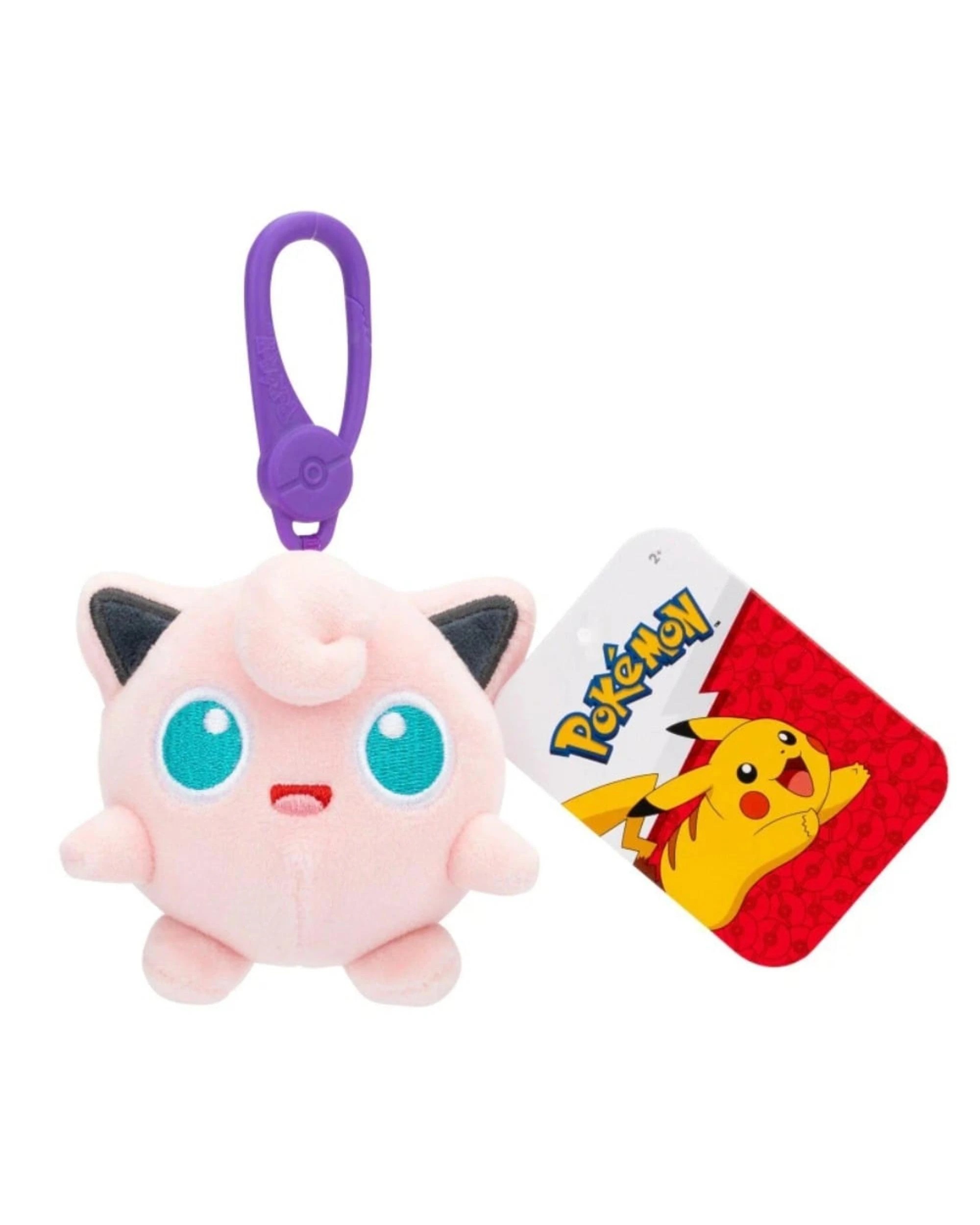 1 Pokemon Jigglypuff 3.5 inch Clip on Plush, 1 of 3