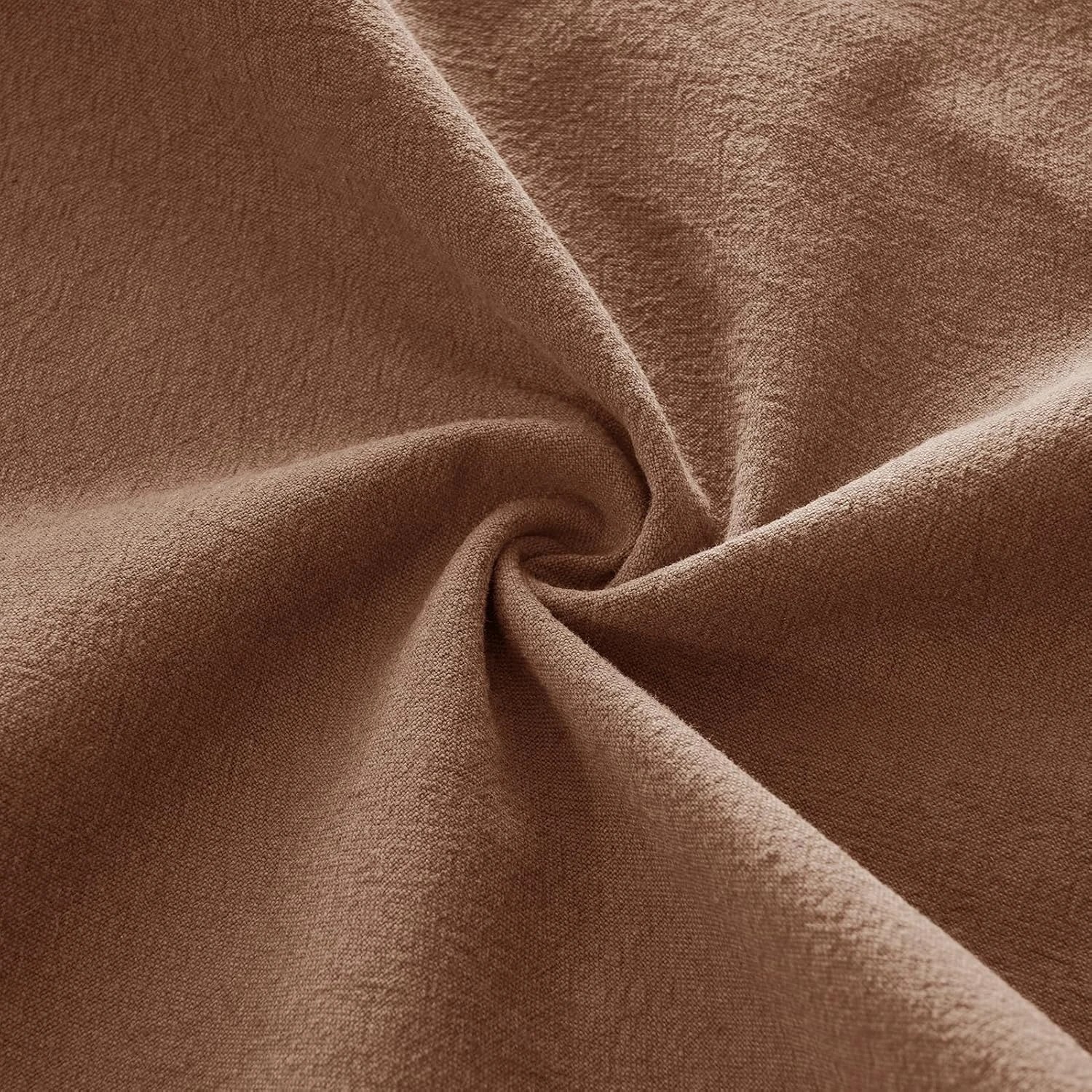 4 Gioia Casa 2-Pack Linen-Cotton Blend Cushion Covers 30x50cm - Cocoa Brown, 4 of 4