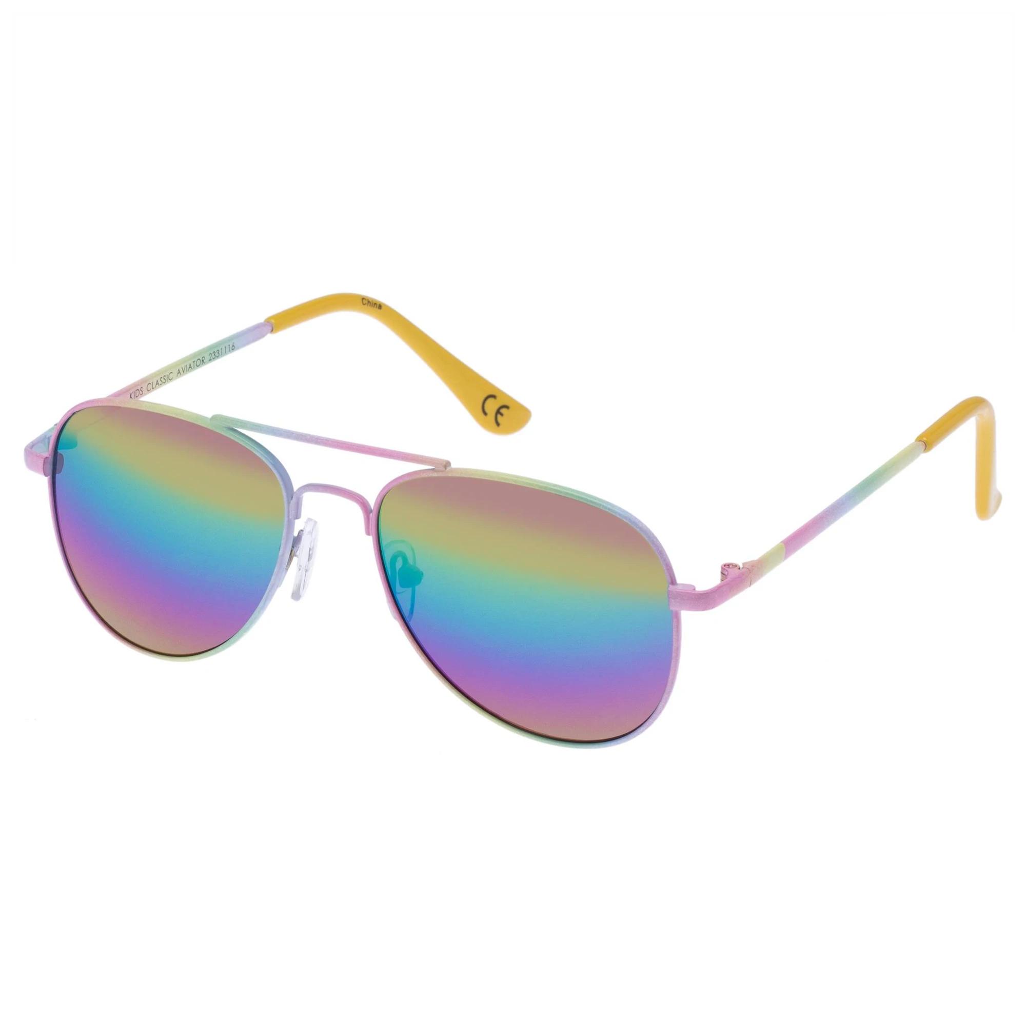 1 Sunshades Eyewear Kids Classic Aviator Sunglasses RAINBOW, 1 of 1