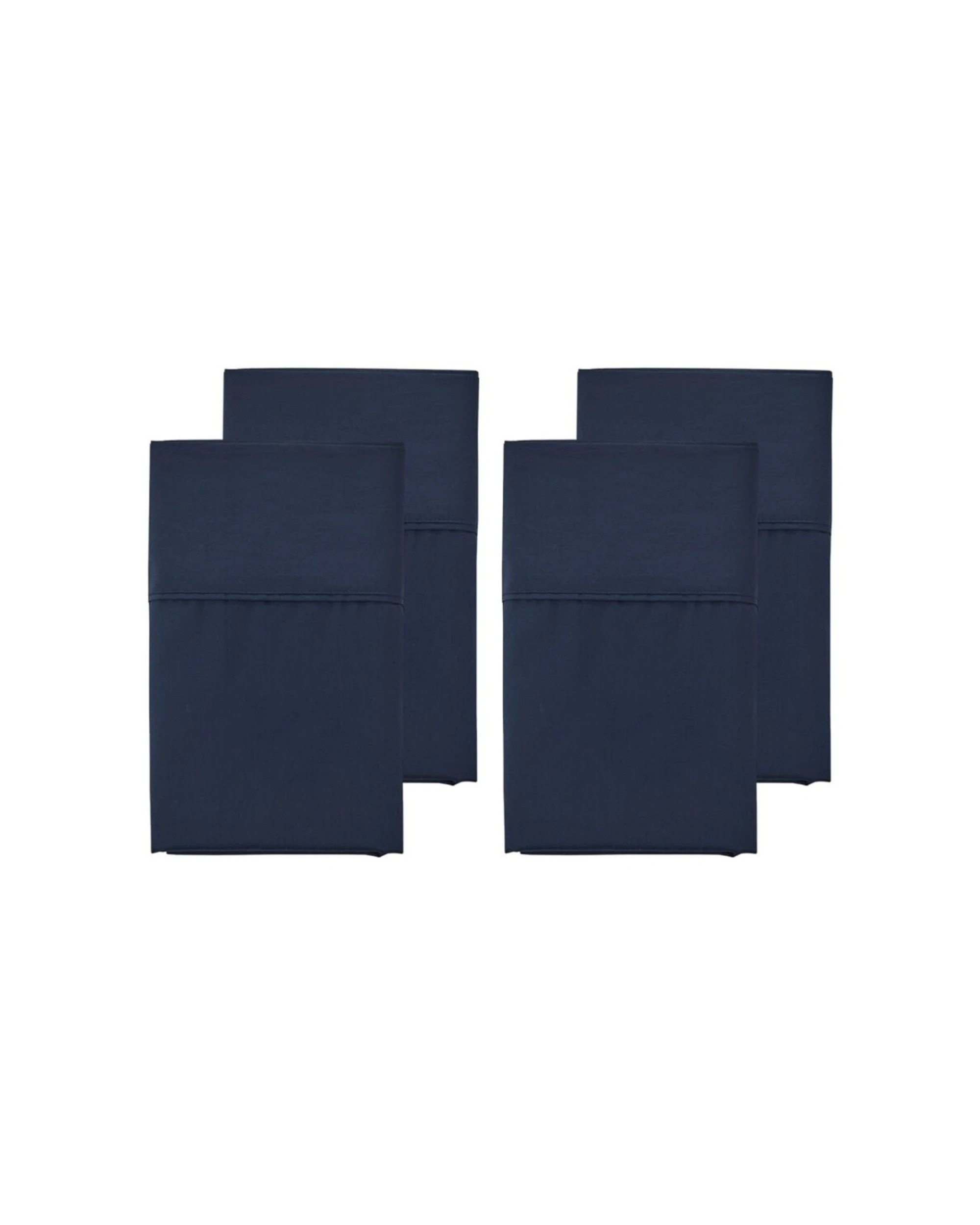 1 Grosvenor House Egyptian Cotton Standard Pillowcases 2x 2pc 500TC - Blue, 1 of 4