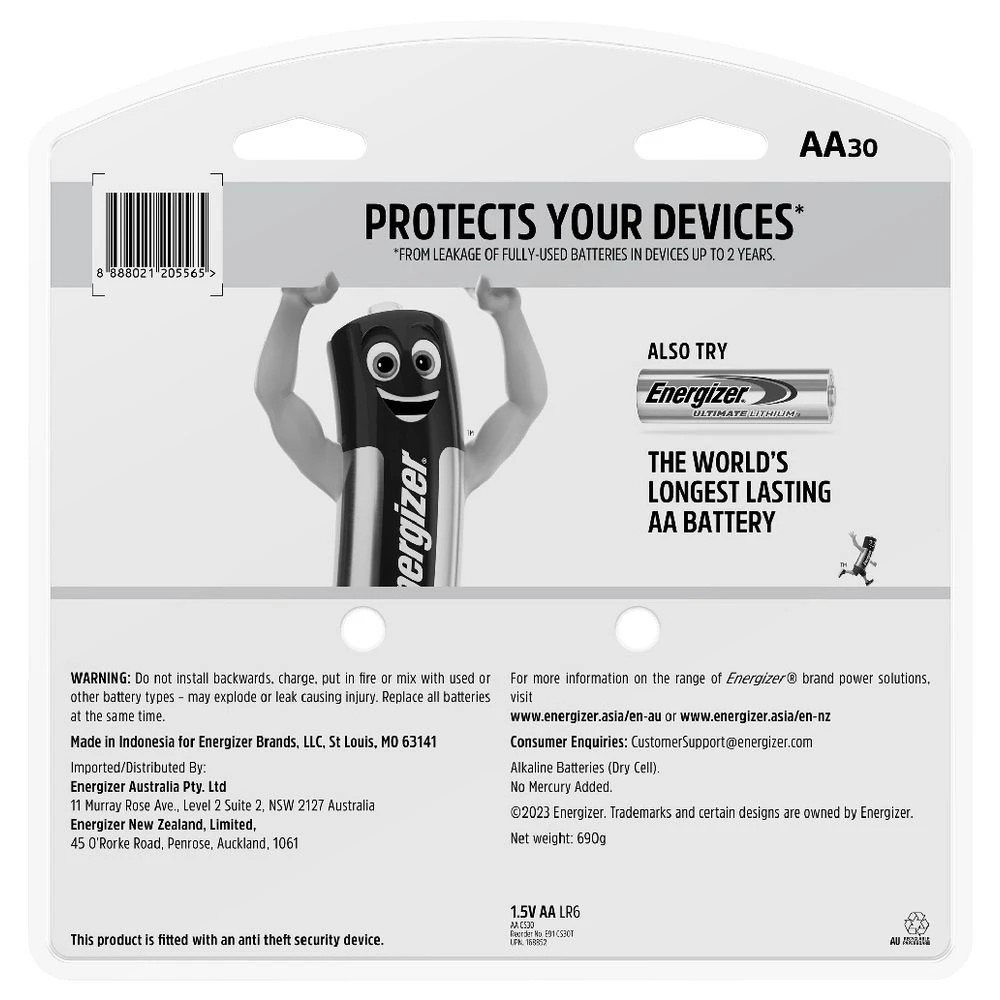2 Energizer AA Max Batteries 30 Pack, 2 of 8