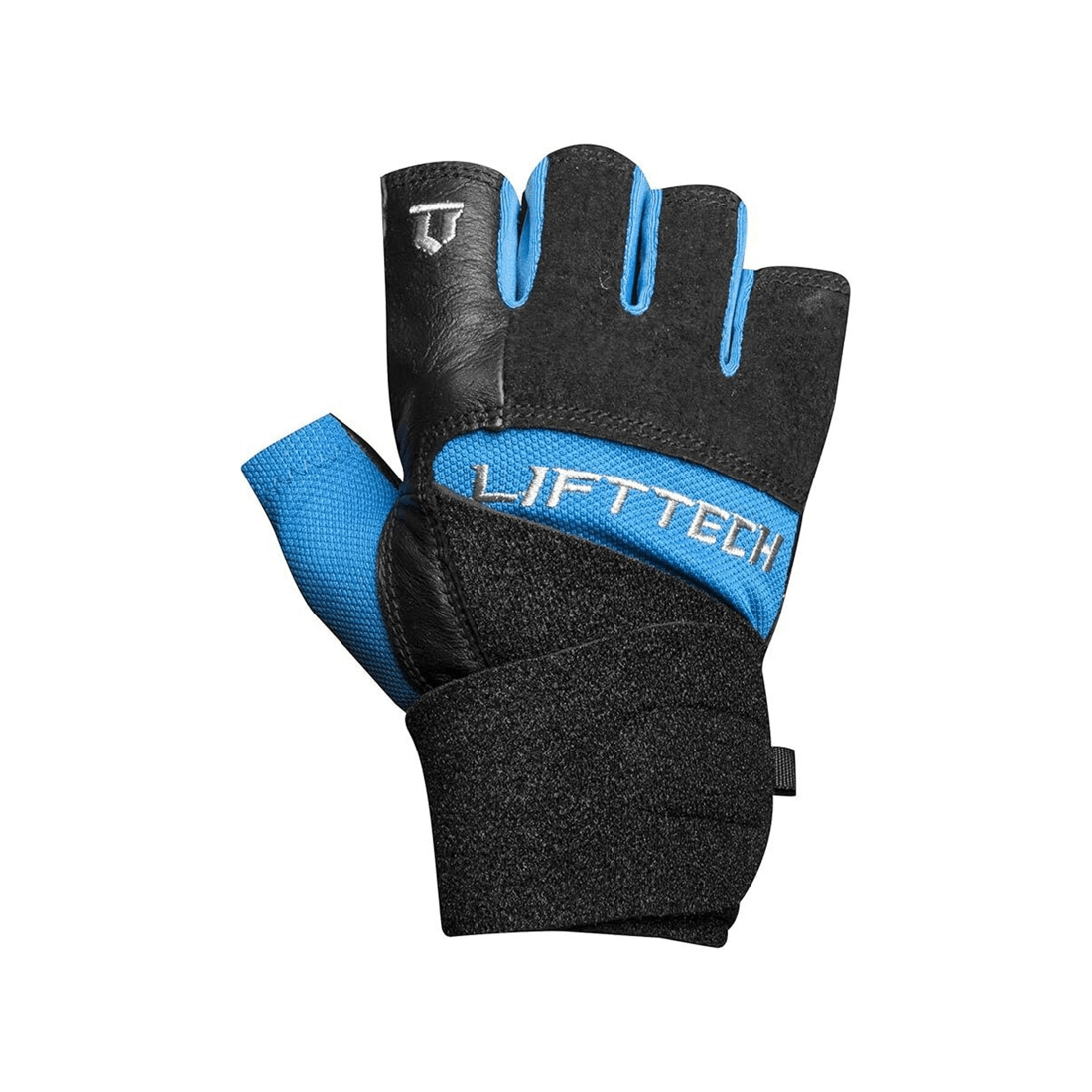 2 Lifttech Fitness Elite Weight Gloves With Wrist Wrap - Large Leather Palm - Multi, 2 of 3