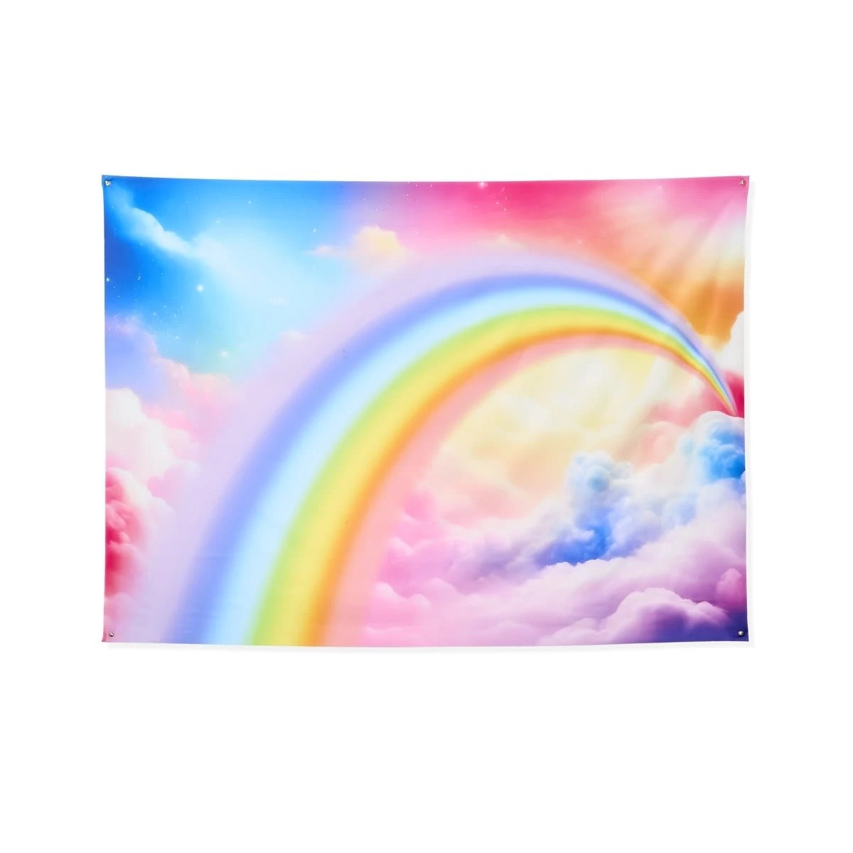 1 Rainbow Sky Printed Backdrop, 1 of 5