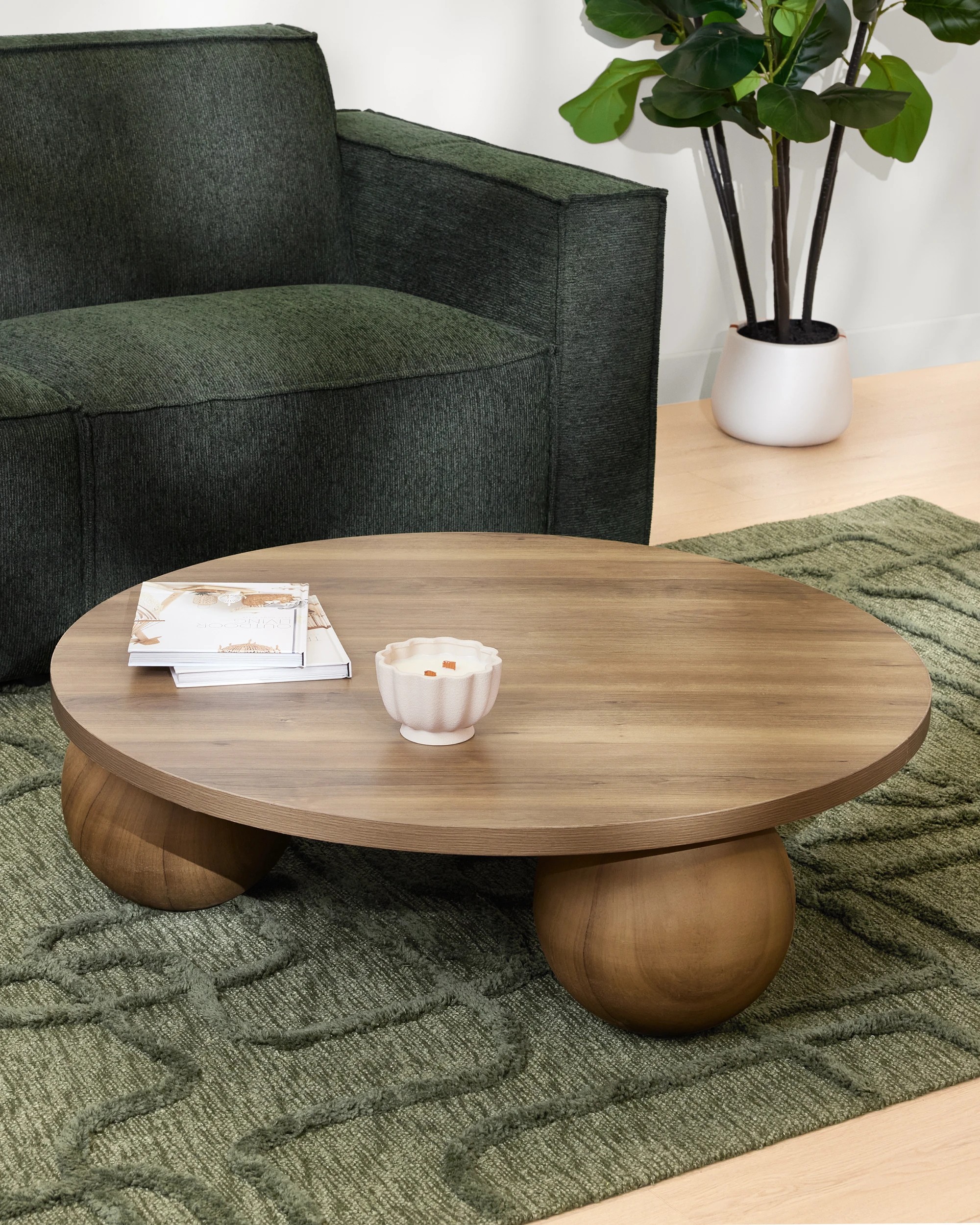 1 Charles Large Coffee Table - Walnut, 1 of 8