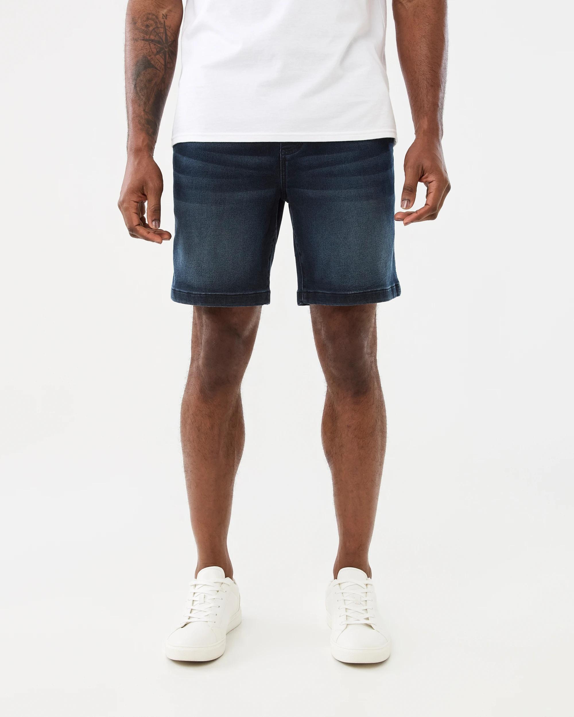 7 Denim Jogger Shorts Blu Wash, 7 of 7