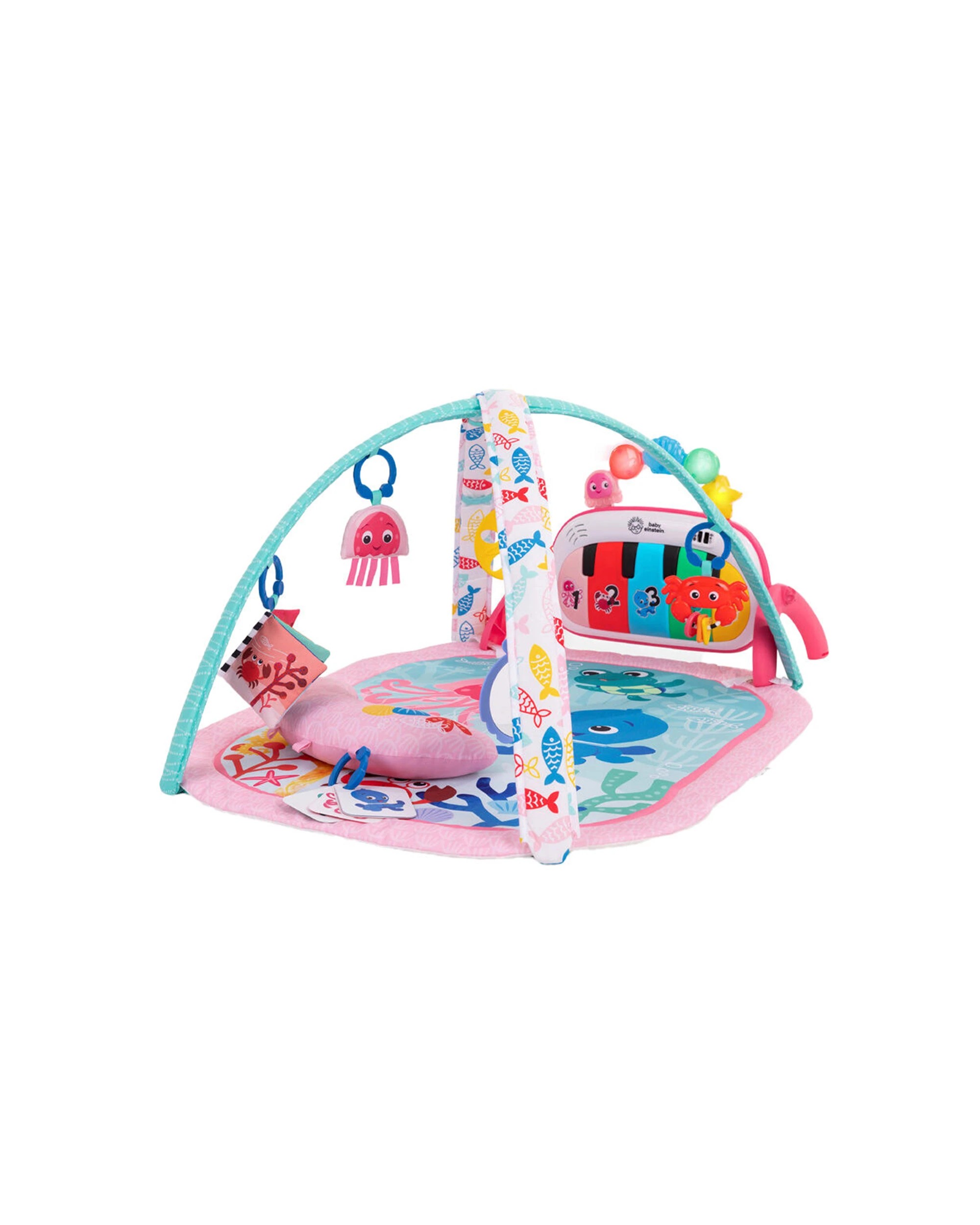 1 Baby Einstein Jellyfish Jamboree 4-in-1 Kickin Tunes Playmat 0-36 Months - Pink, 1 of 5