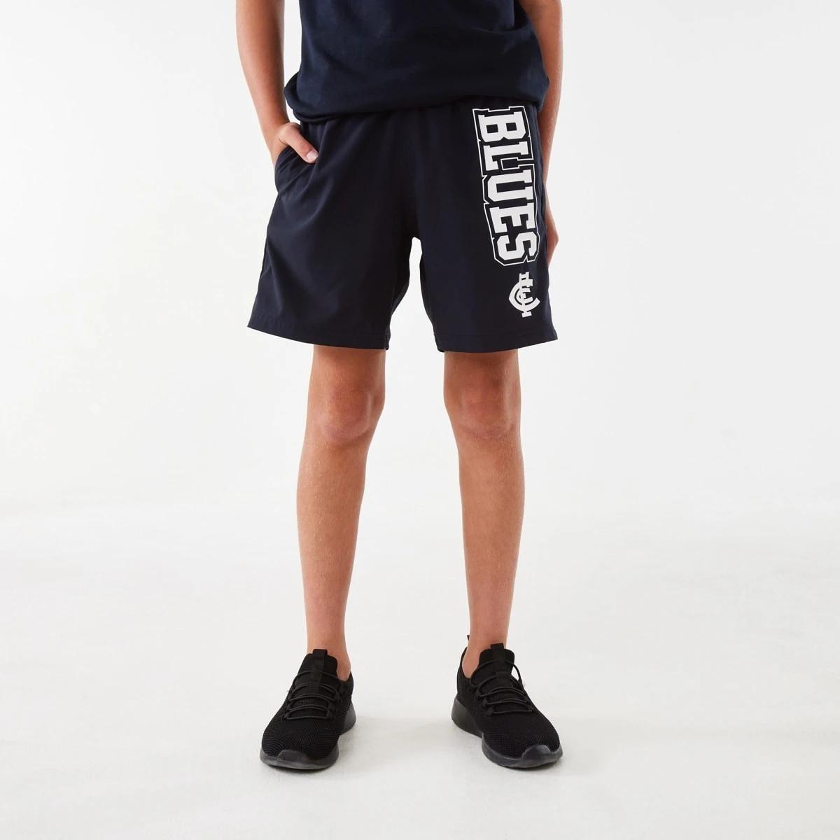 1 Official AFL Kids Shorts Carlton, 1 of 9
