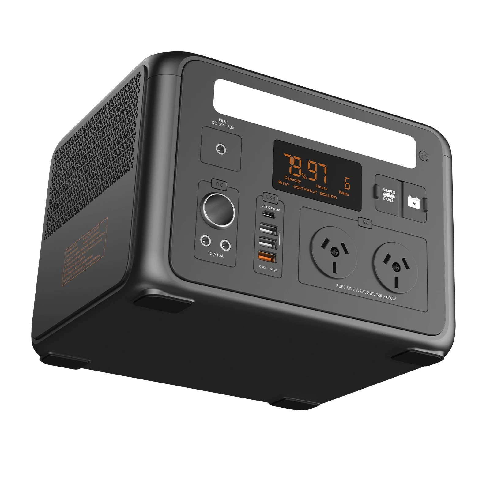 9 VoltX E600 600W 307Wh LiFePO4 Portable Power Station, Pure Sine Wave, Camping & Home Backup, 9 of 10