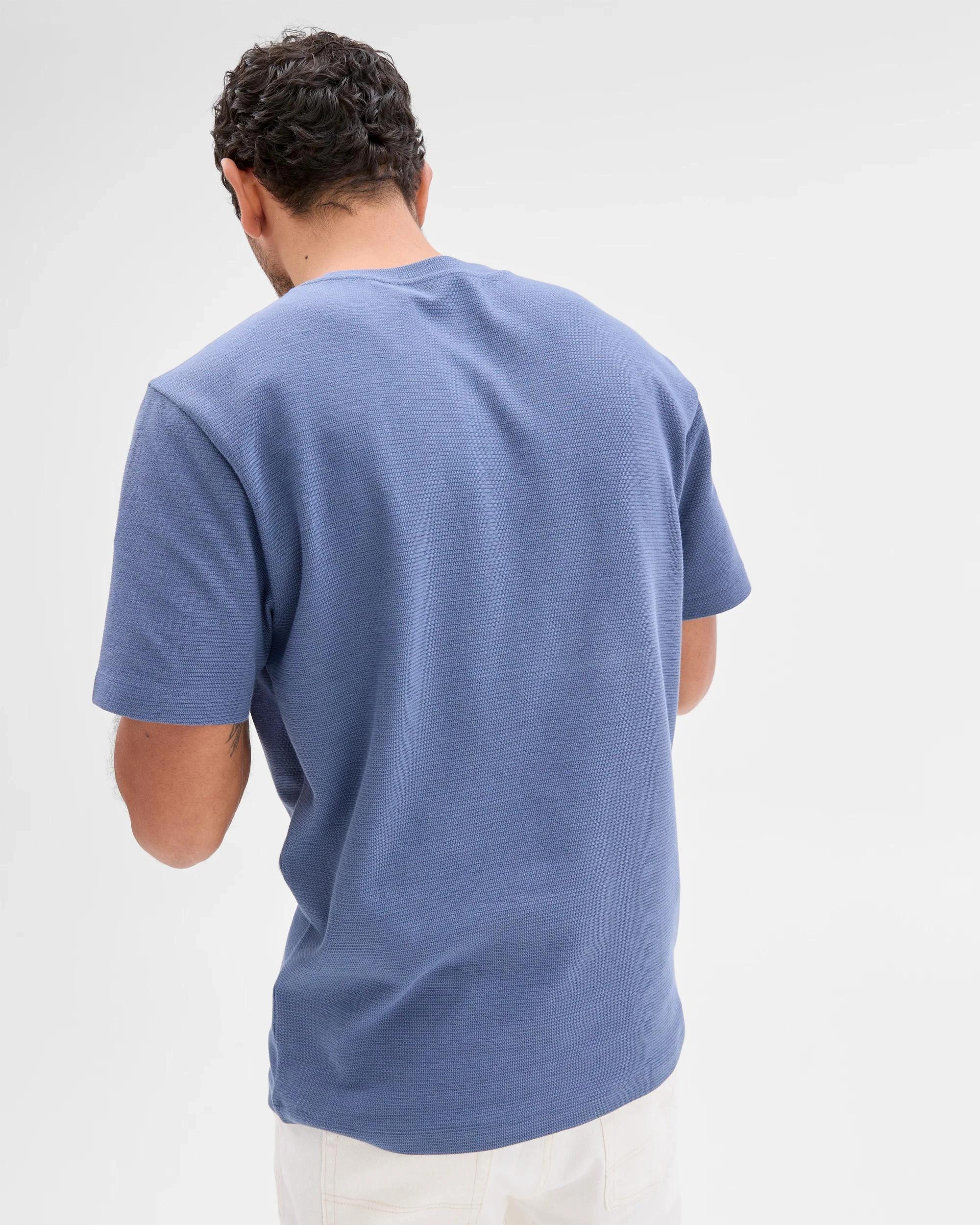 5 Target Australian Cotton Blend Textured T-Shirt BLUE, 5 of 5