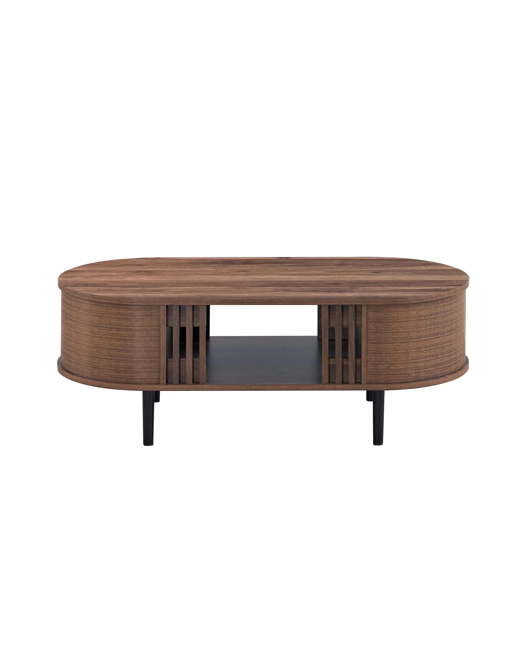 2 Kodu Coffee Table Curved Walnut - Brown, 2 of 4