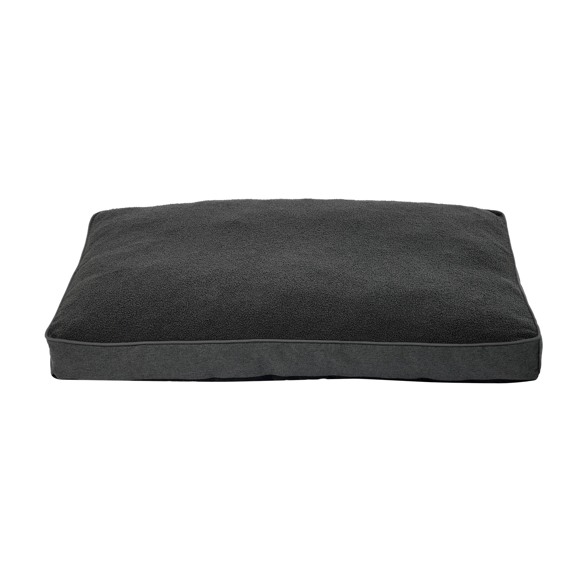 2 Pet Bed Rectangle Boucle - Extra Large, Dark Grey, 2 of 7