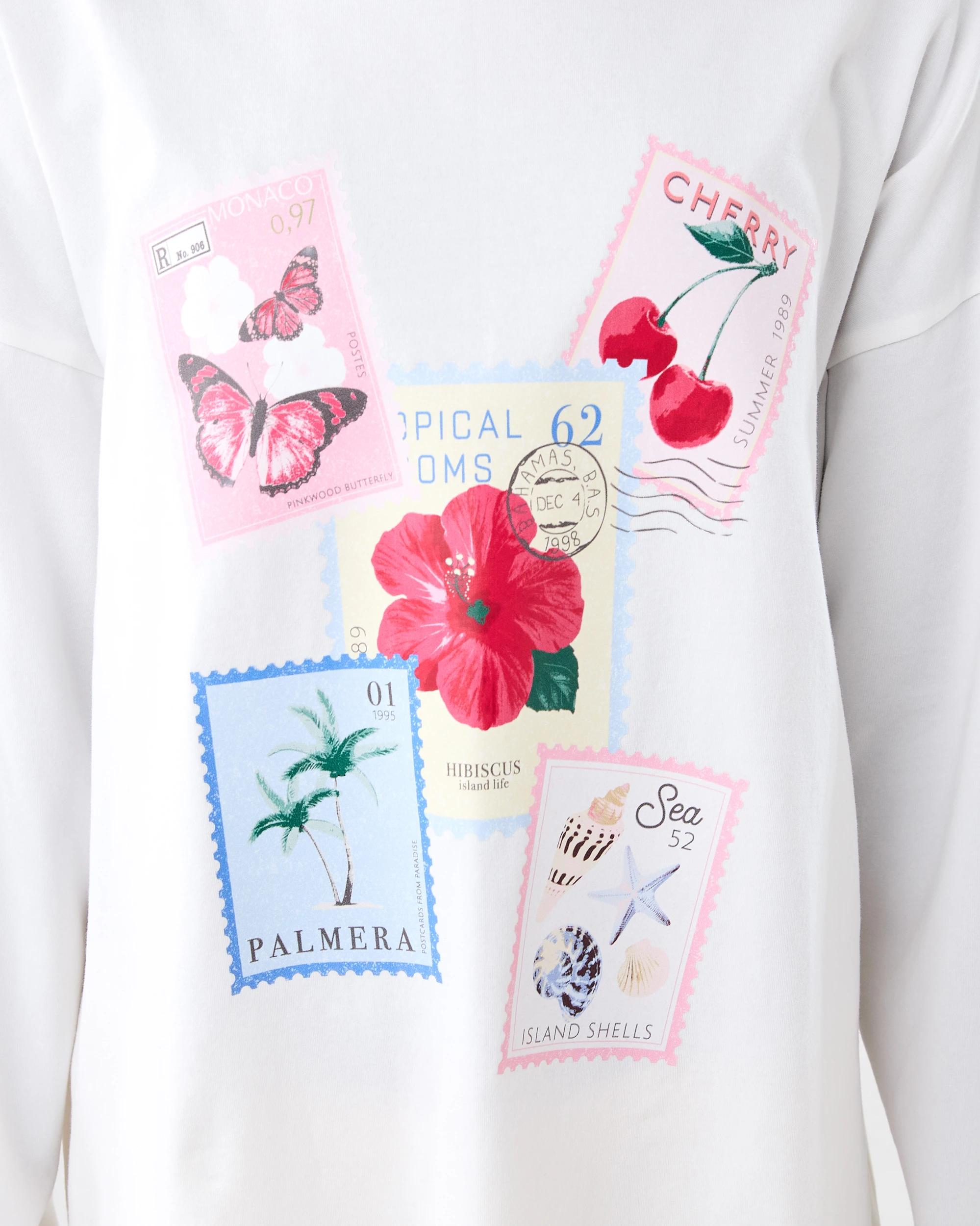 5 Lounge Pyjama Set Wht Stmp, 5 of 7