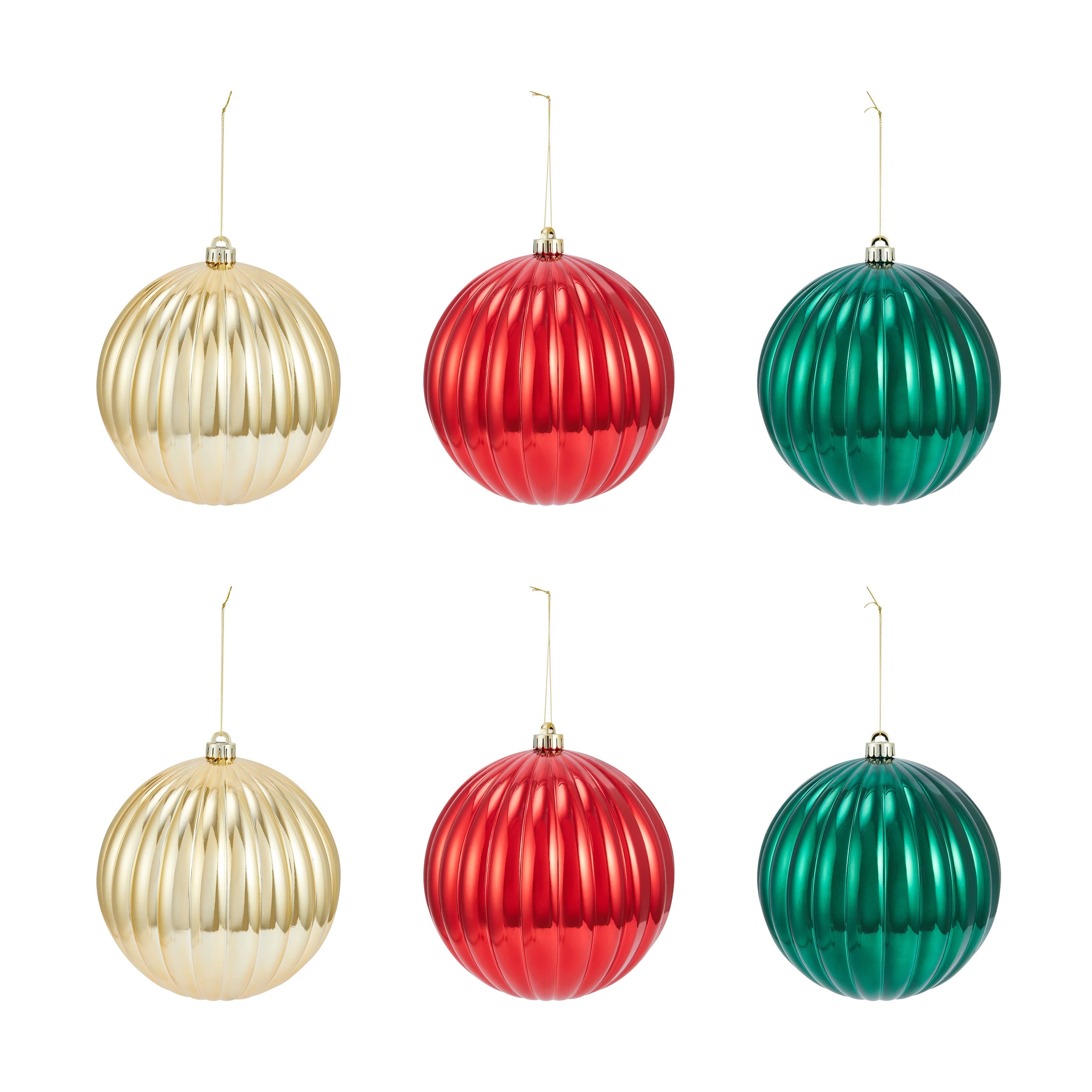 2 6 Pack 20cm Traditional Baubles, 2 of 7