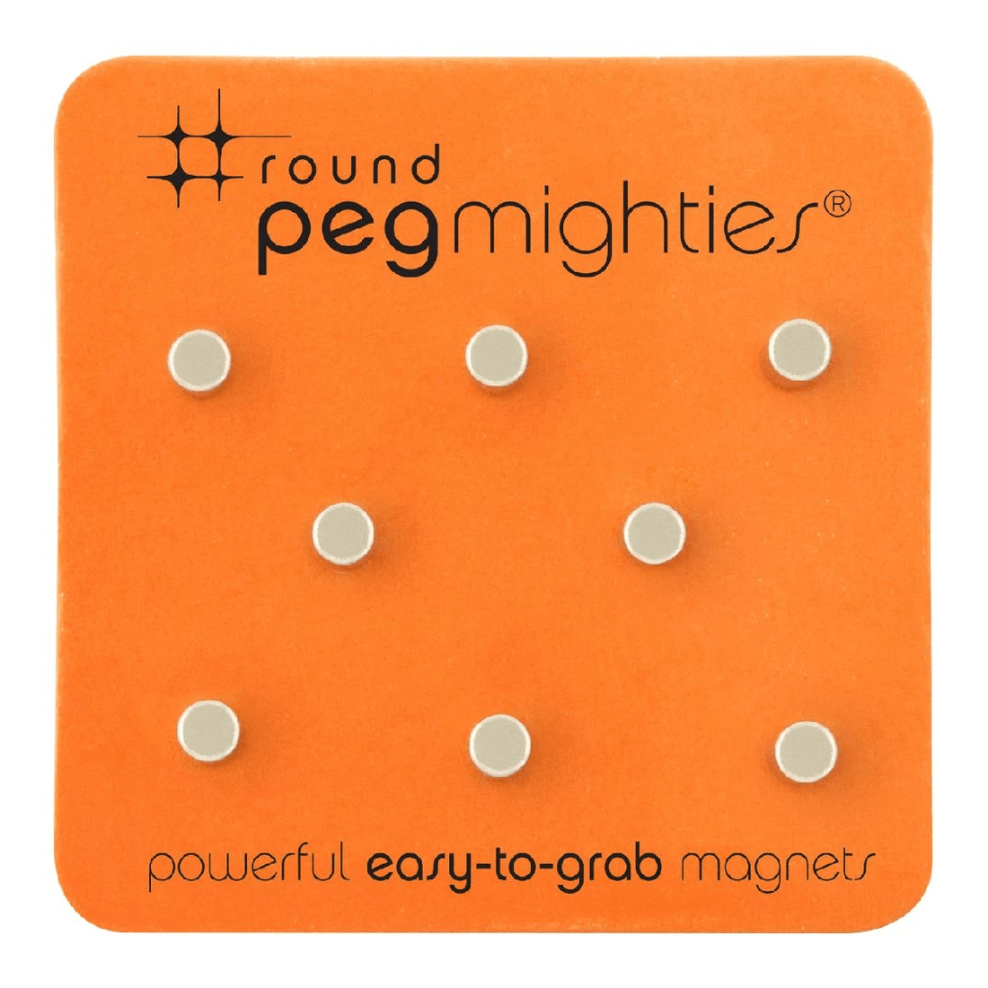 1 Three By Three Round Peg Mighties Magnets 8 Pack, 1 of 2