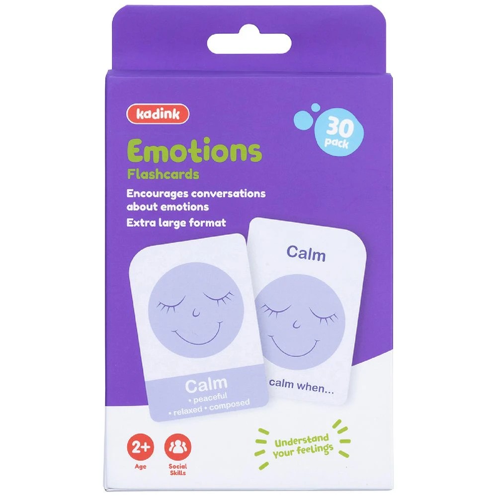 1 Kadink Large Flashcards 30 Pack Emotions, 1 of 4