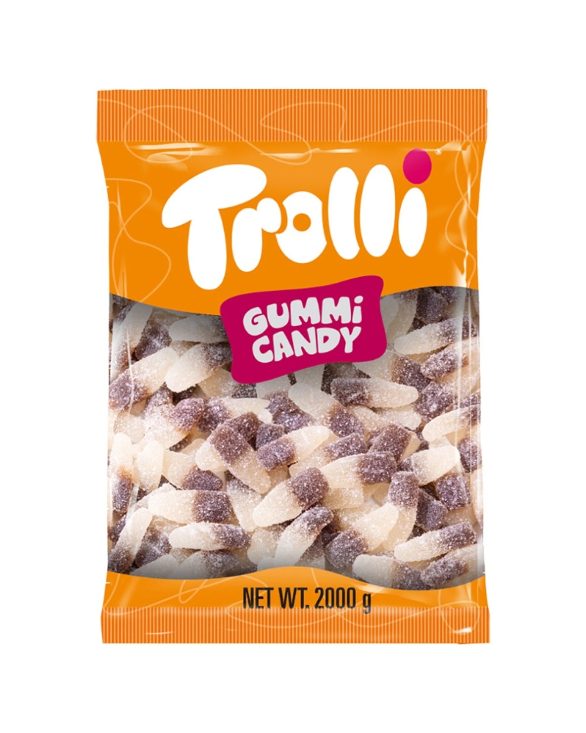 Trolli Sour Cola Bottle Gummi Candy Flavour Lollies 2kg Packet - Multi ...