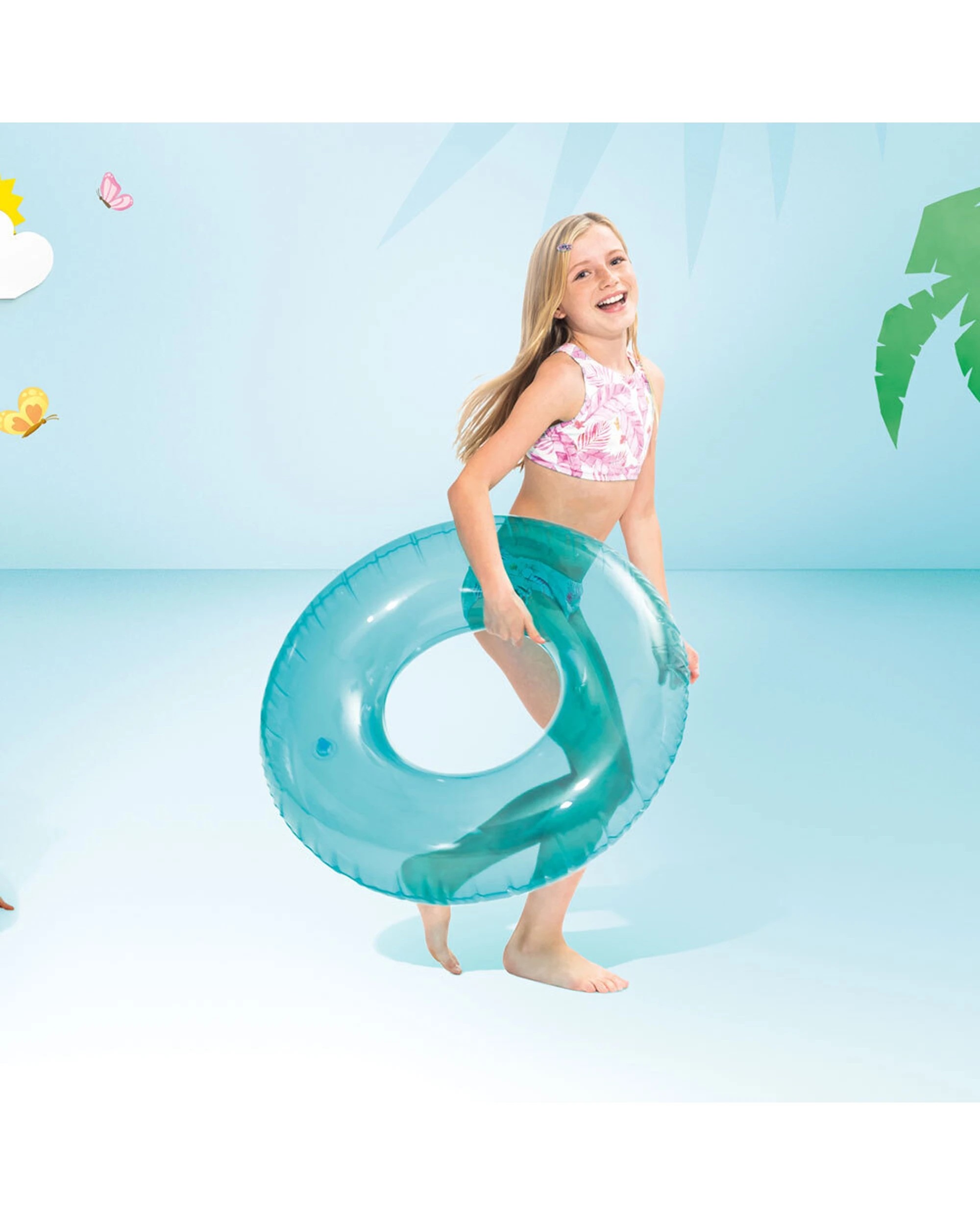 7 Intex 4x Tubes Swim Ring Round Pool Toy - Assorted, 7 of 8