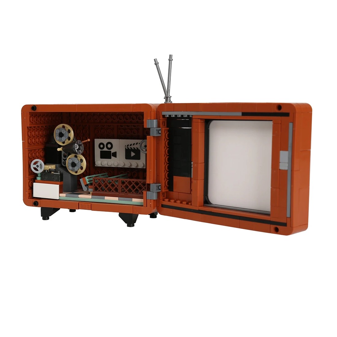 6 535 Pieces Mini Blocks Appliance Series: Retro TV, 6 of 9