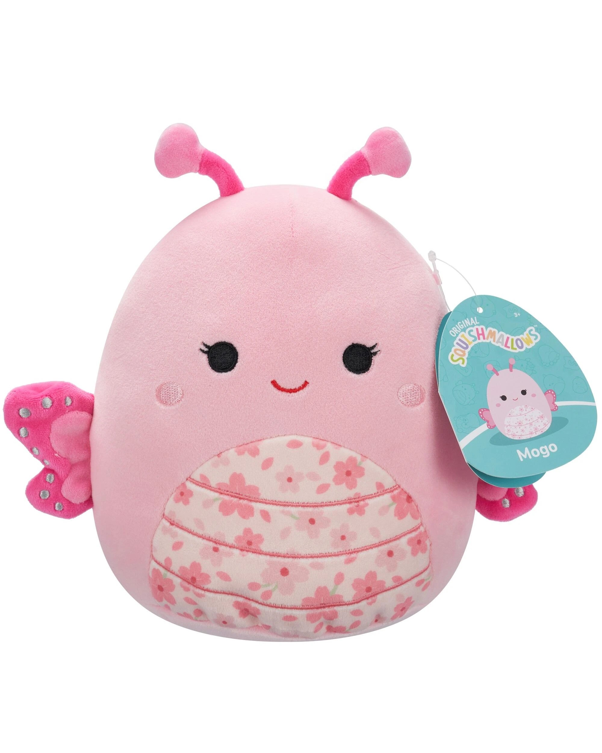 1 Squishmallows Mogo the Butterfly 7.5 inch Plush - Pink, 1 of 6