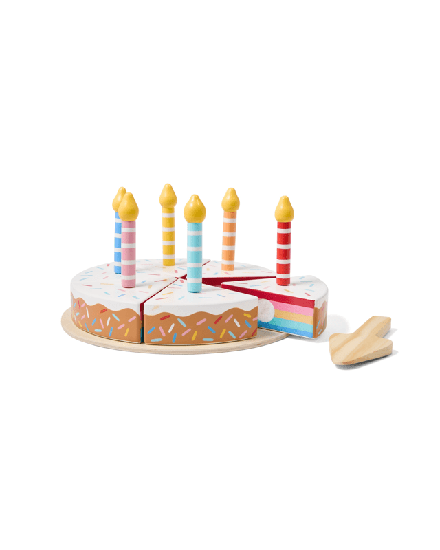 14 Piece Wooden Cake Pla