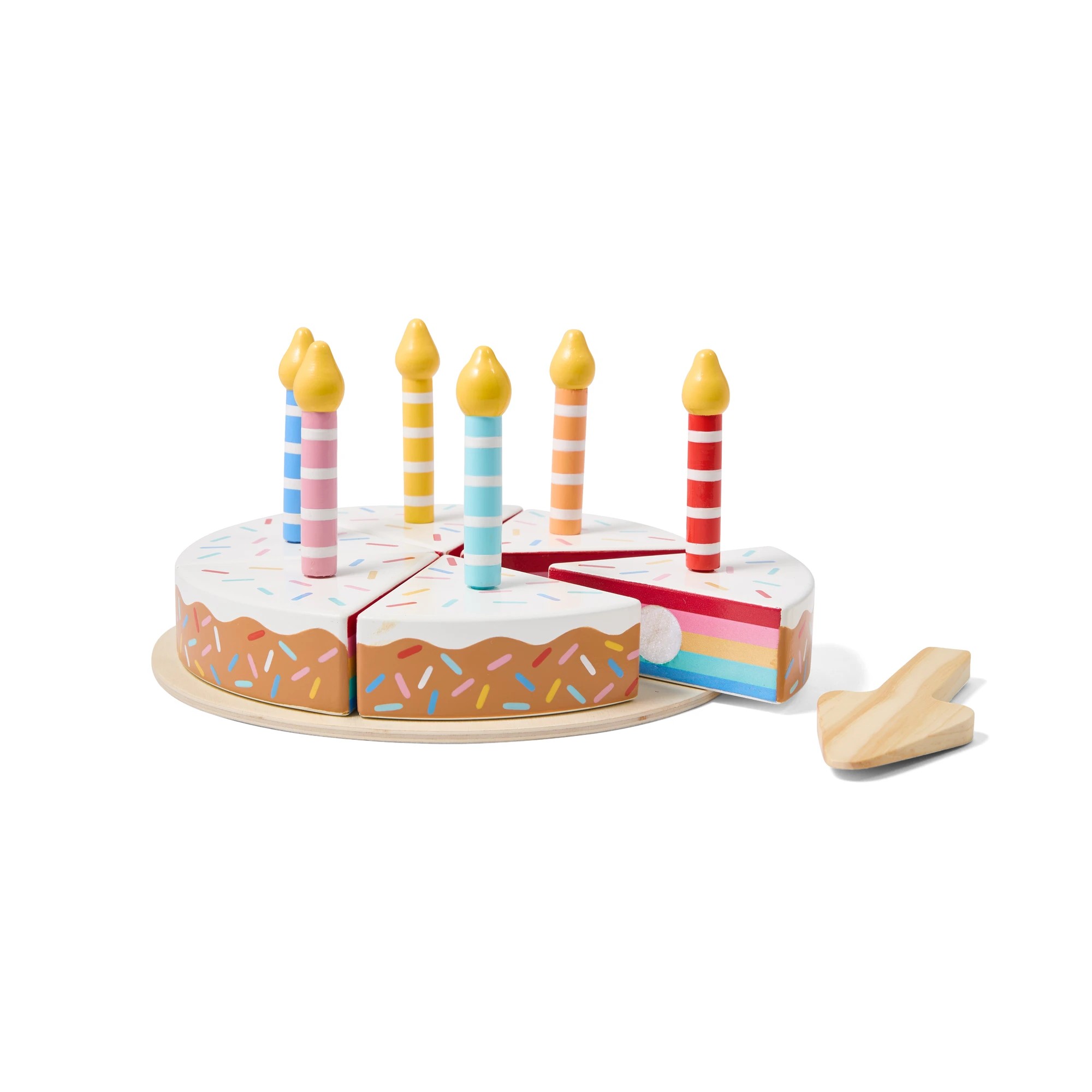 1 14 Piece Wooden Cake Playset, 1 of 10