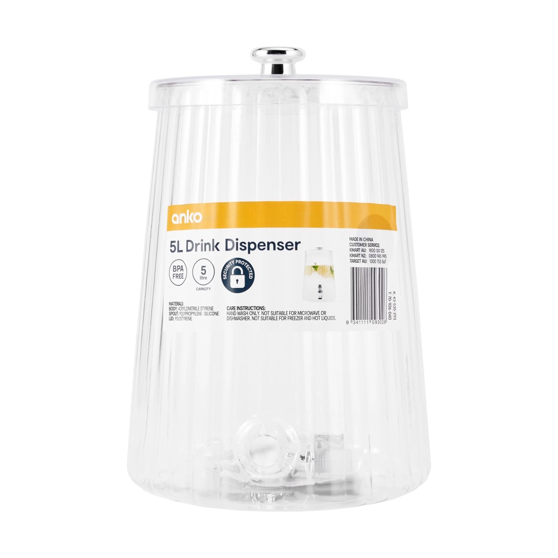 10 5L Clear Drink Dispenser, 10 of 10