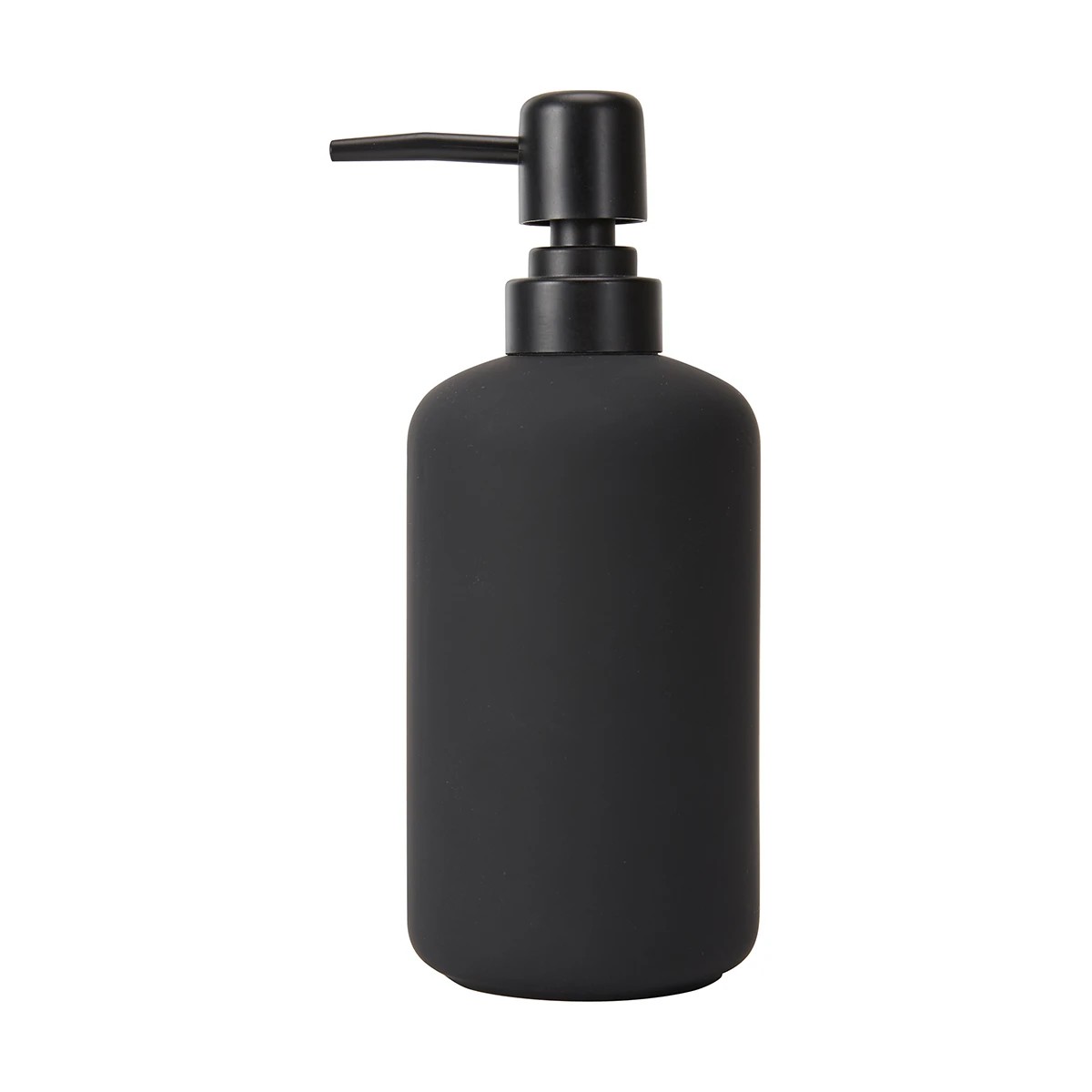 1 Soft Touch Black Soap Dispenser, 1 of 6