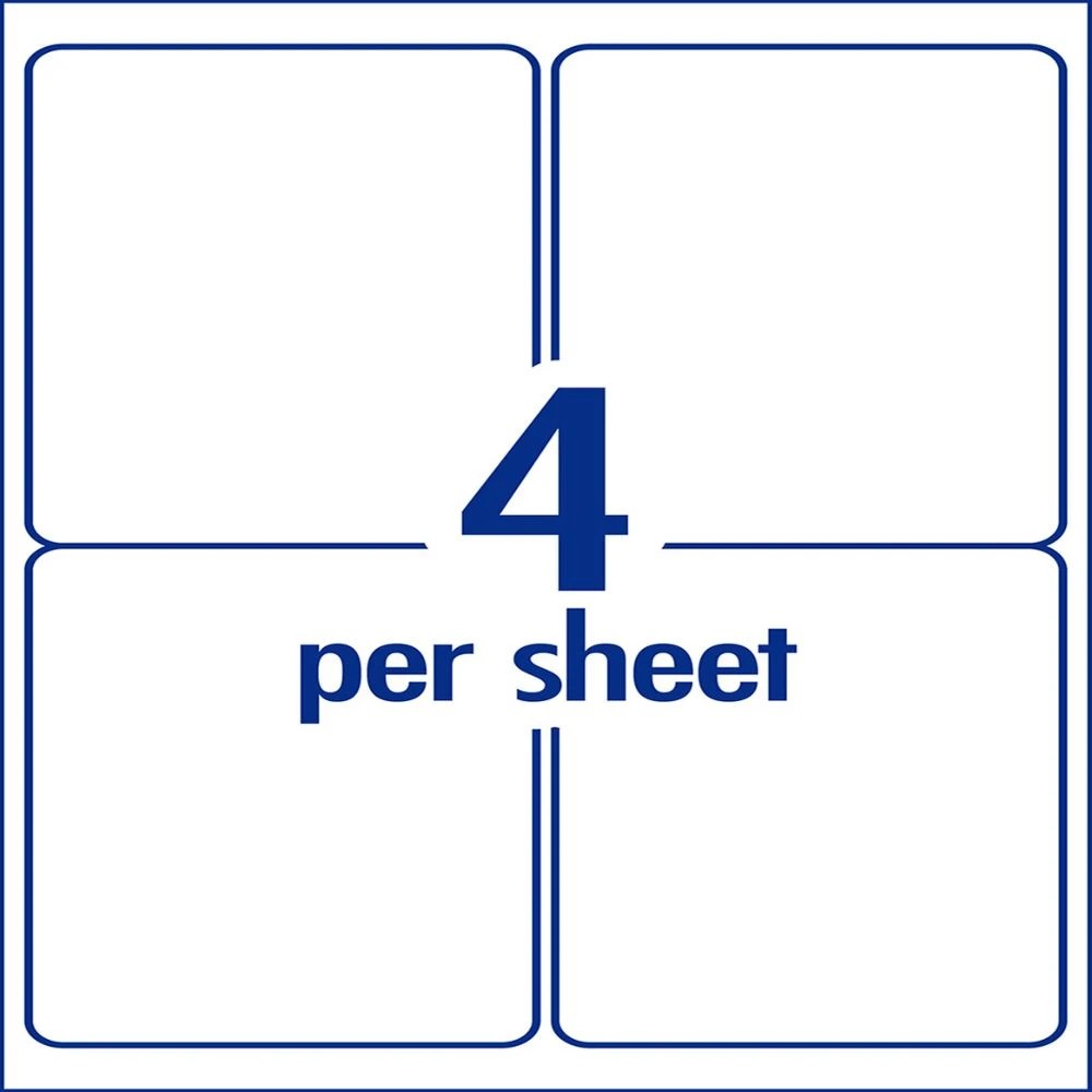 3 Avery Premium White Shipping Labels AveryEco 4UP 50 Sheets, 3 of 8