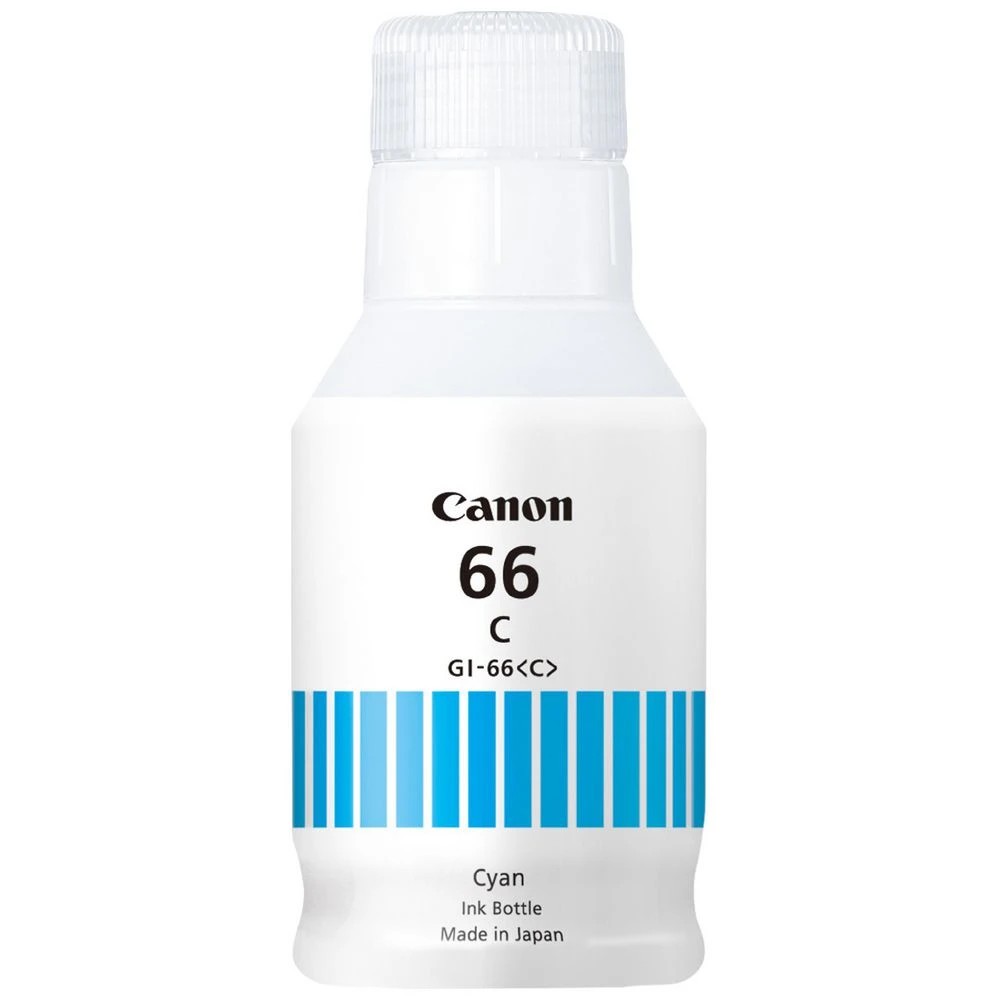 1 Canon GI66 MegaTank Ink Bottle Cyan, 1 of 3