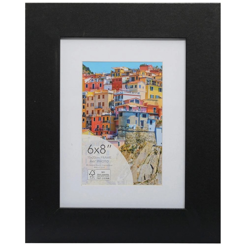 1 Sorrento 6x8" Frame Black, 1 of 5