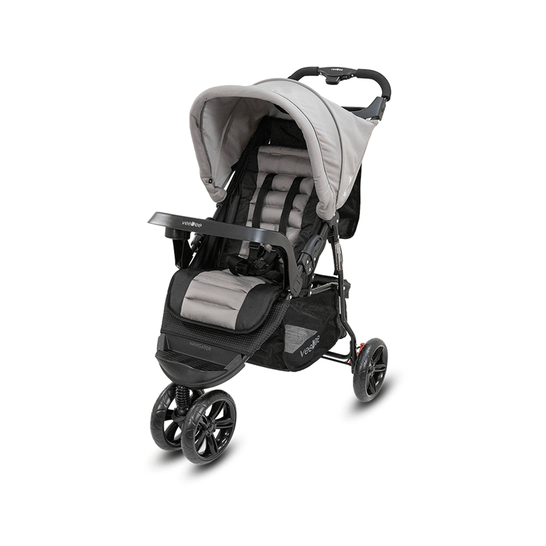 1 Vee Bee Navigator Foldable Stroller Pram Suitable From Birth Fauna 100cm
 - Grey, 1 of 9